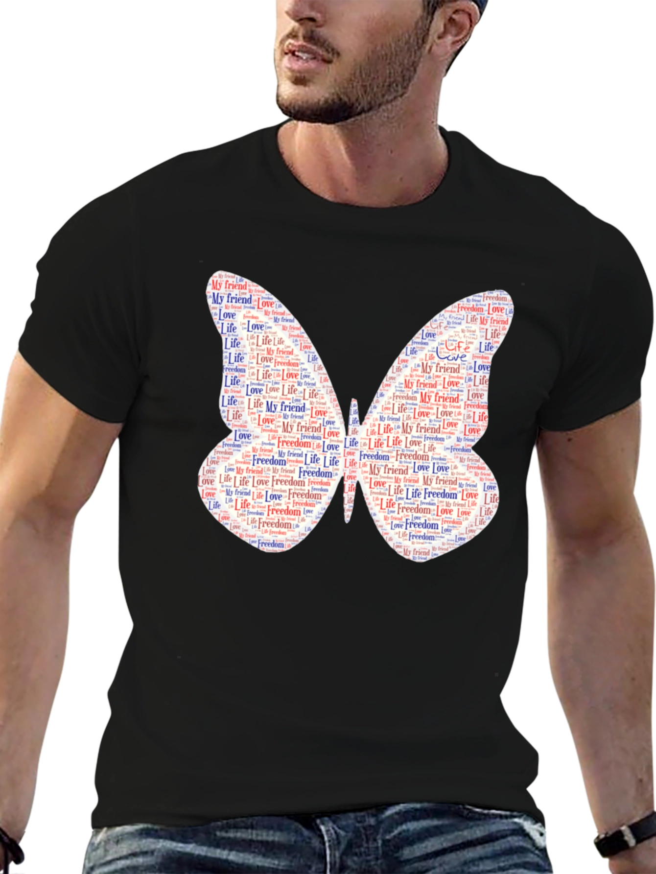 Butterfly Words Graphic Tee