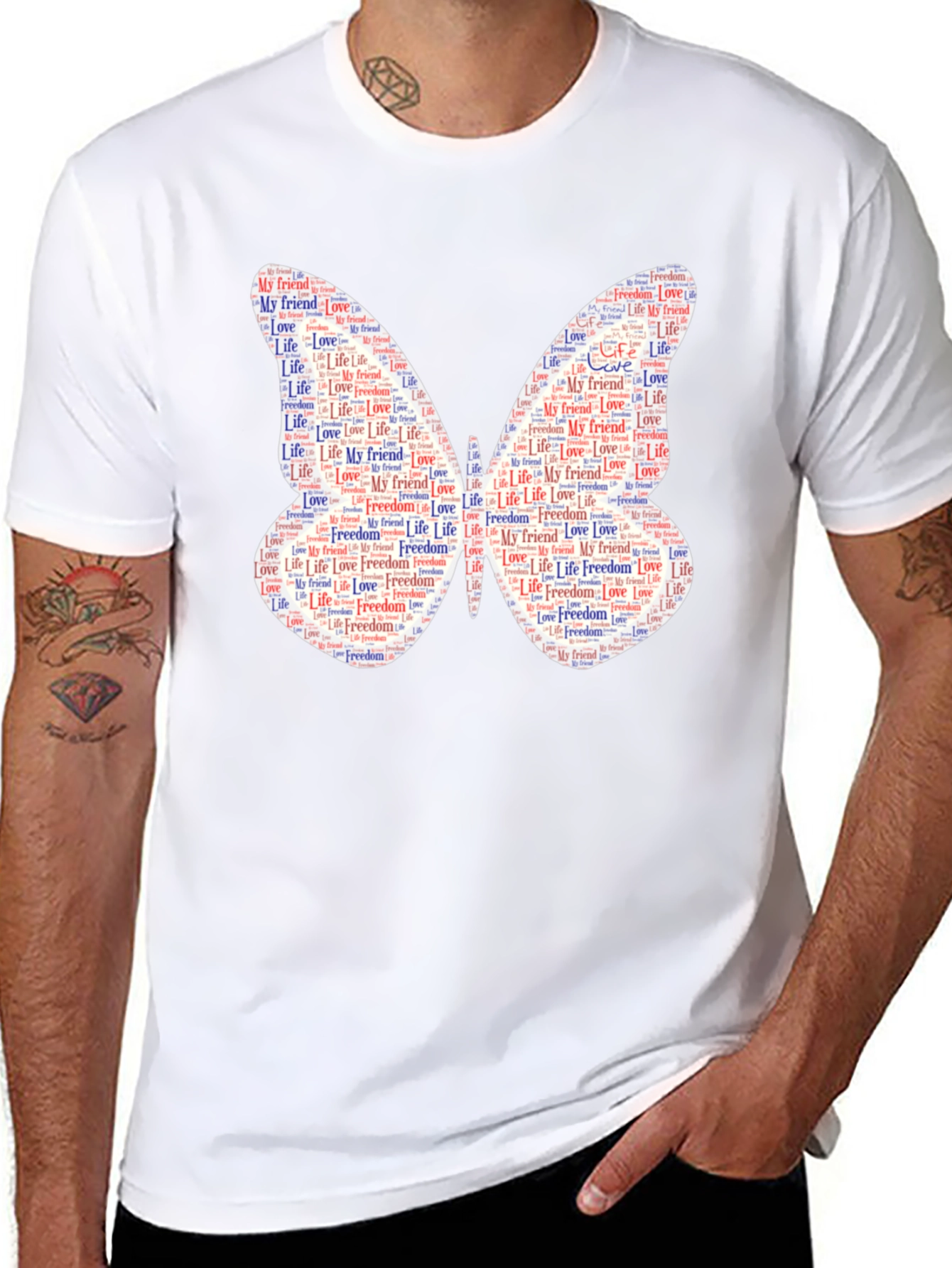 Butterfly Words Graphic Tee
