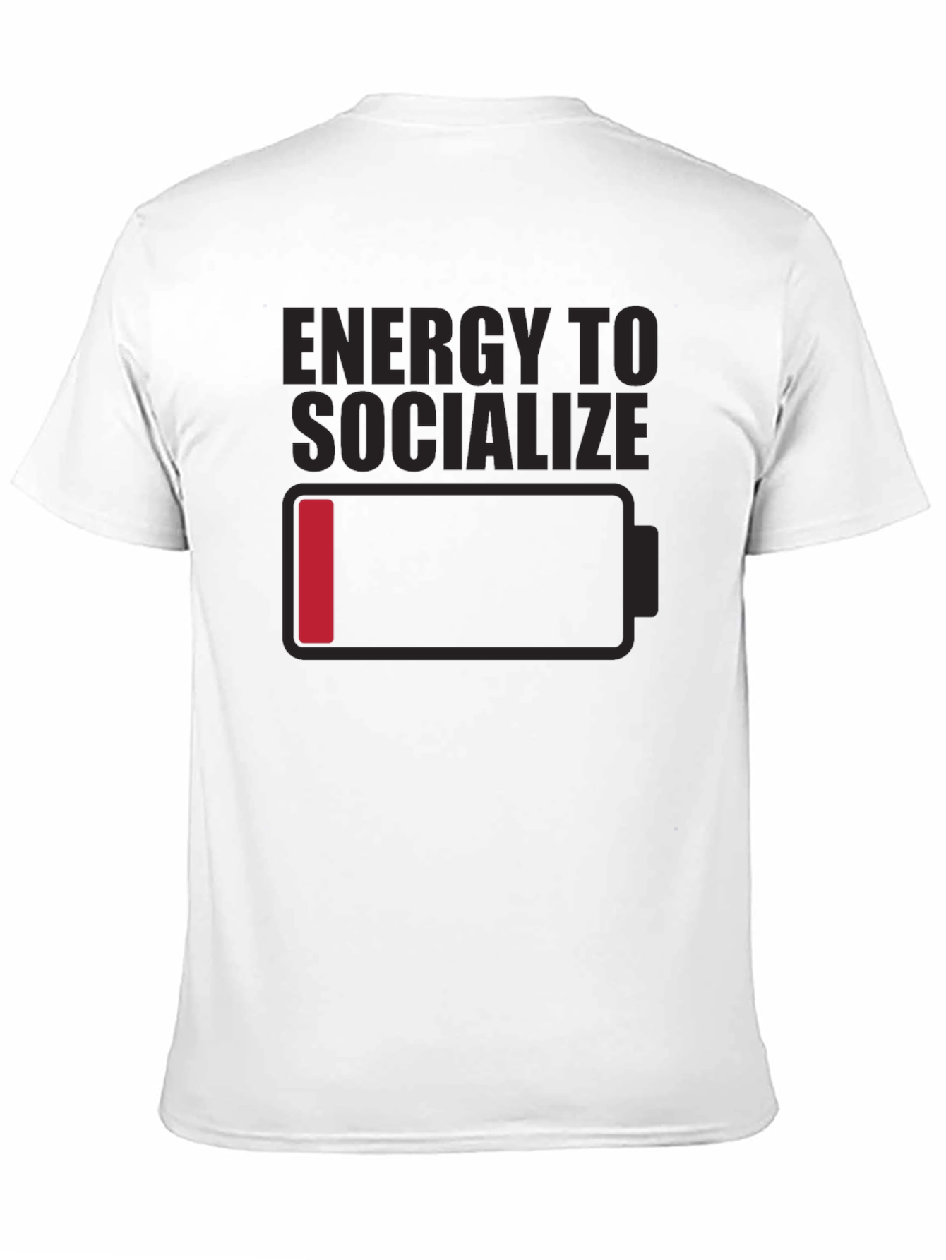 Low Energy Socializing Humor Graphic Tee