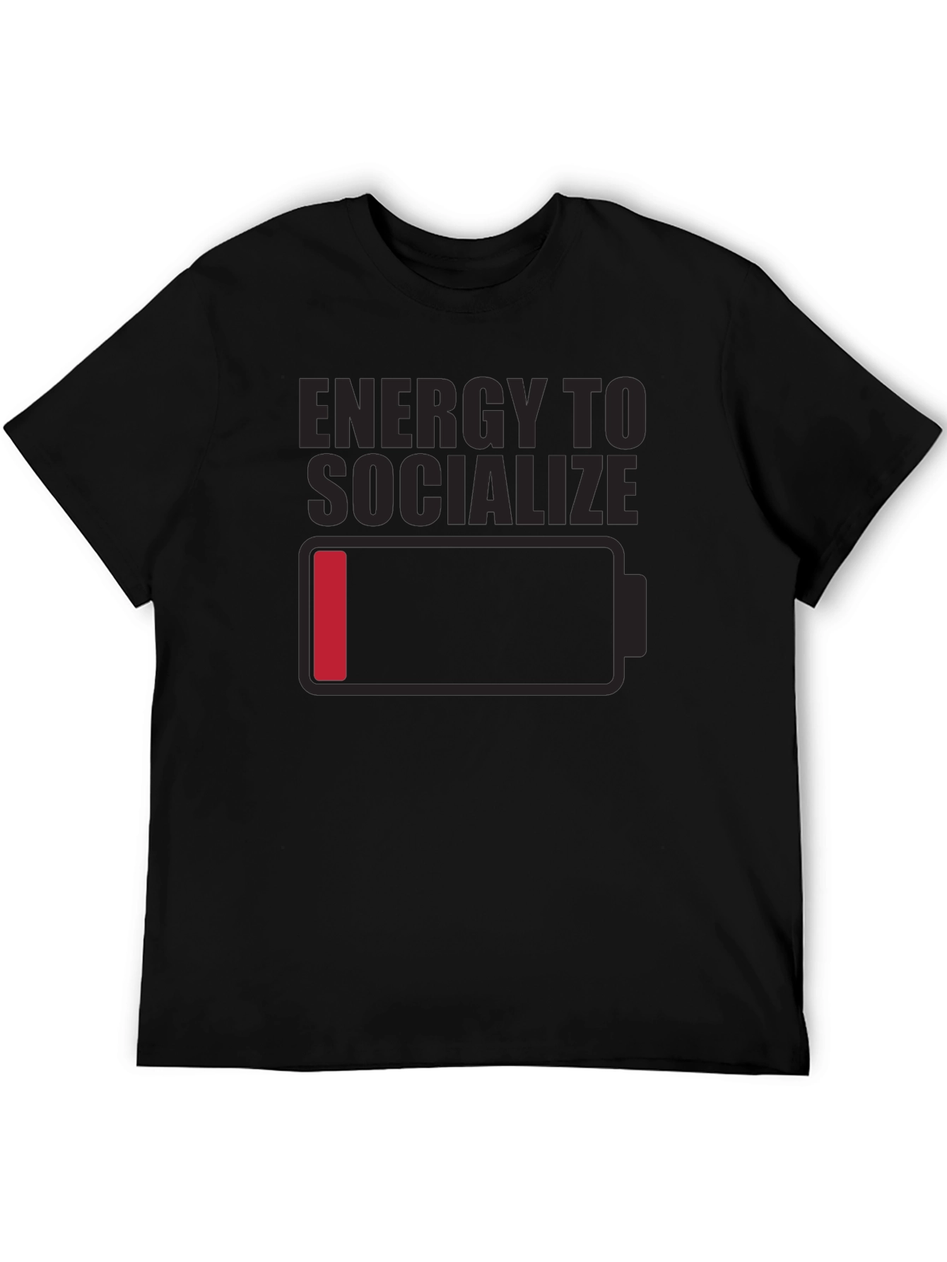 Low Energy Socializing Humor Graphic Tee