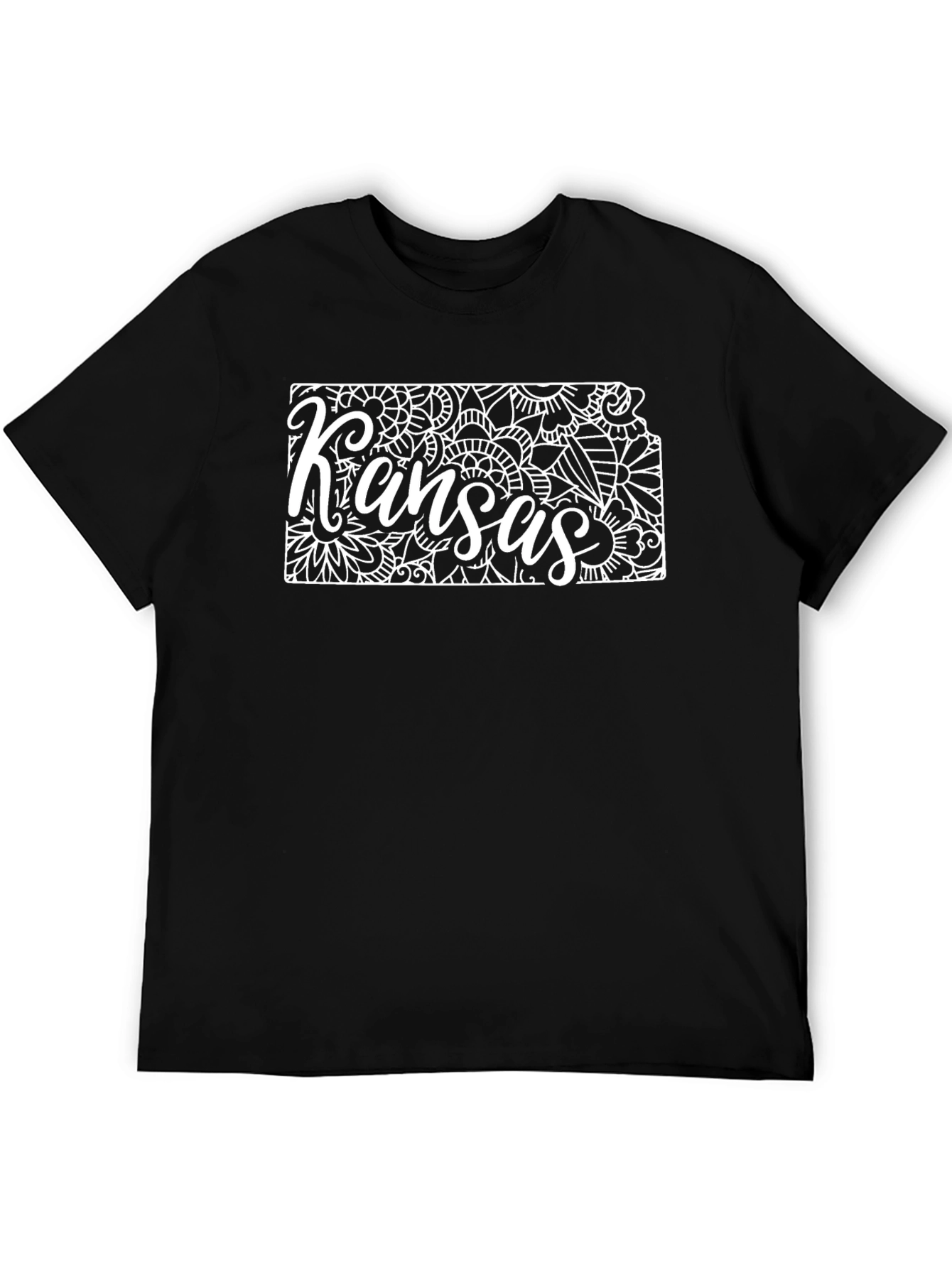 Kansas State Graphic Tee - Black Cotton T-Shirt