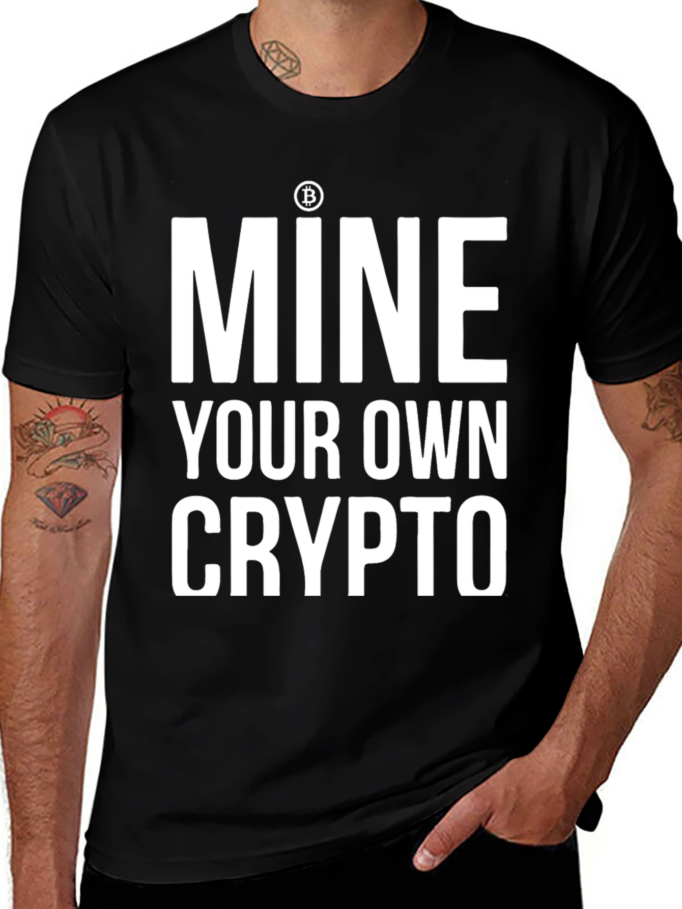 Mine Your Own Crypto T-Shirt - Bitcoin Inspired