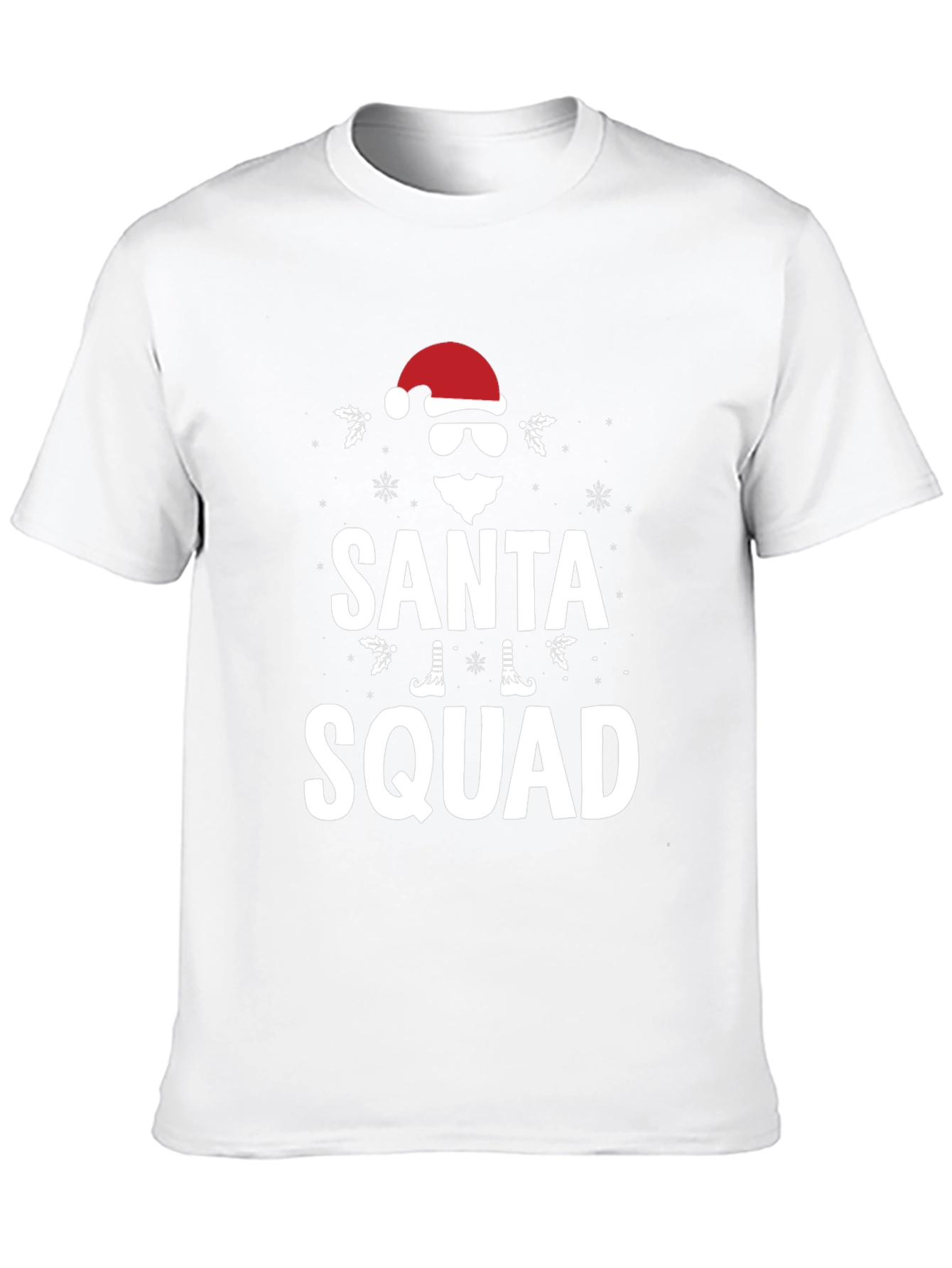 Santa Squad Graphic T-Shirt - Holiday Apparel