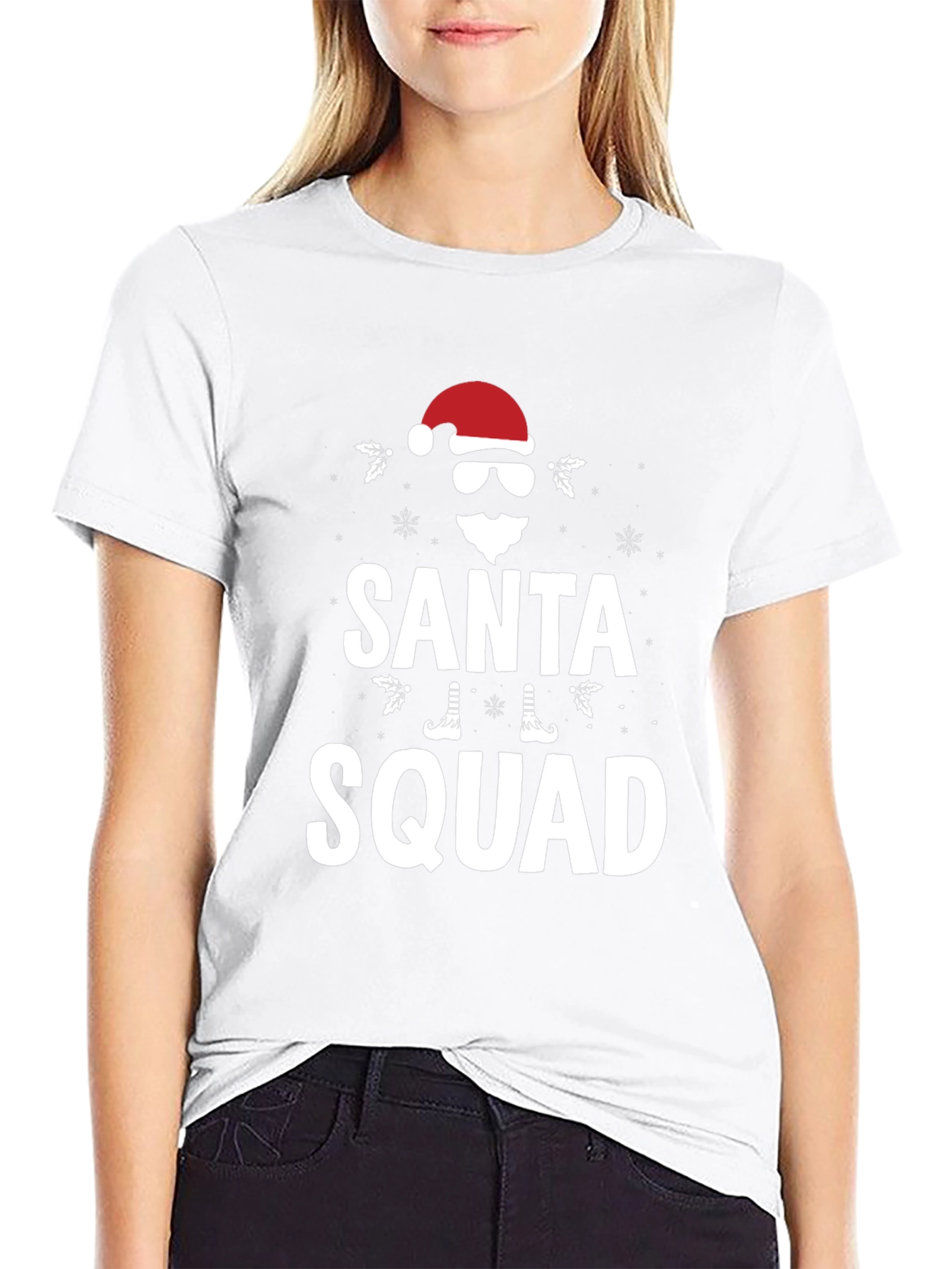 Santa Squad Graphic T-Shirt - Holiday Apparel