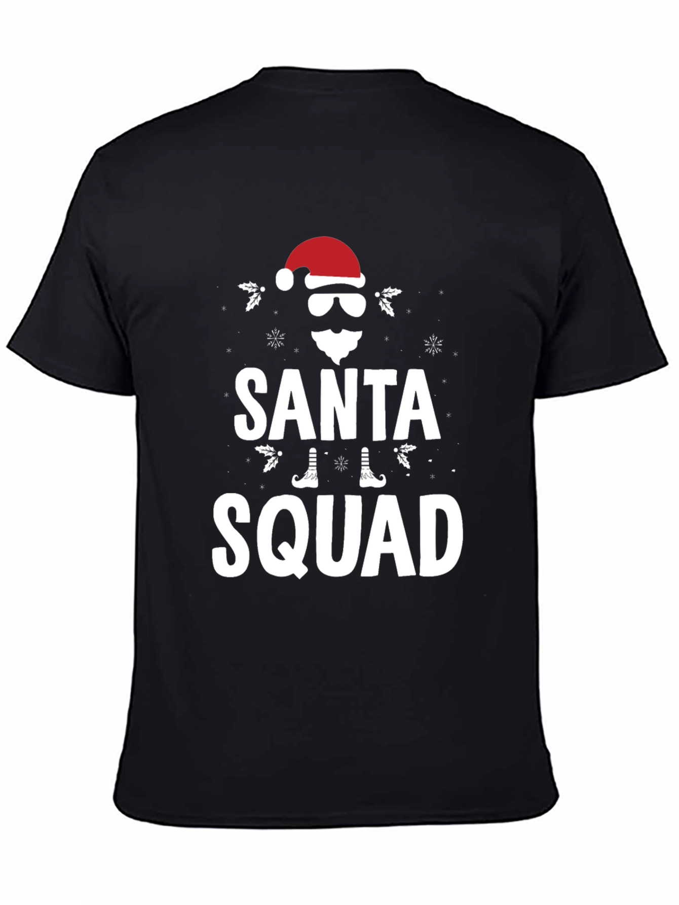Santa Squad Graphic T-Shirt - Holiday Apparel