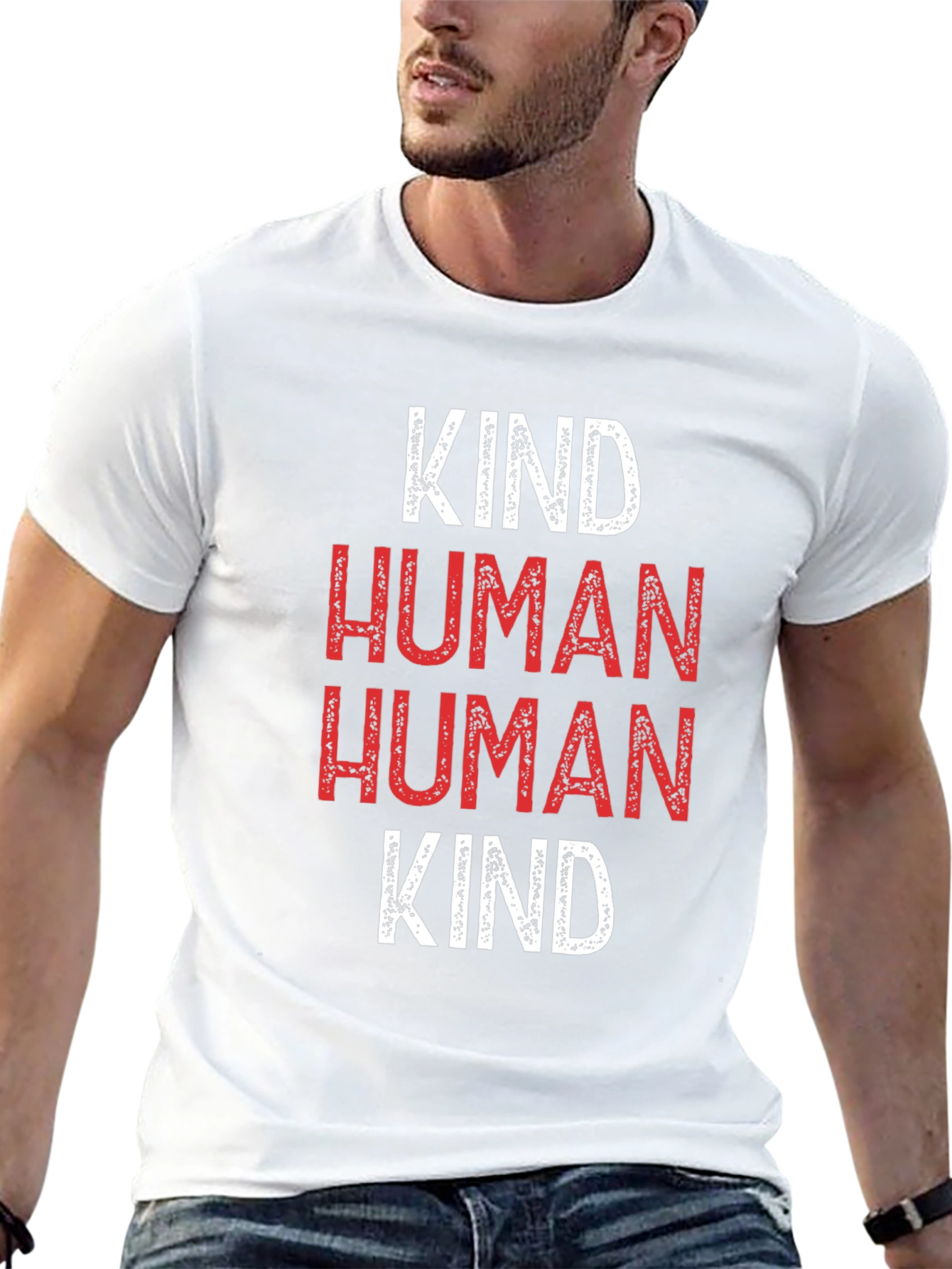 Kind Human T-Shirt - Black Graphic Tee