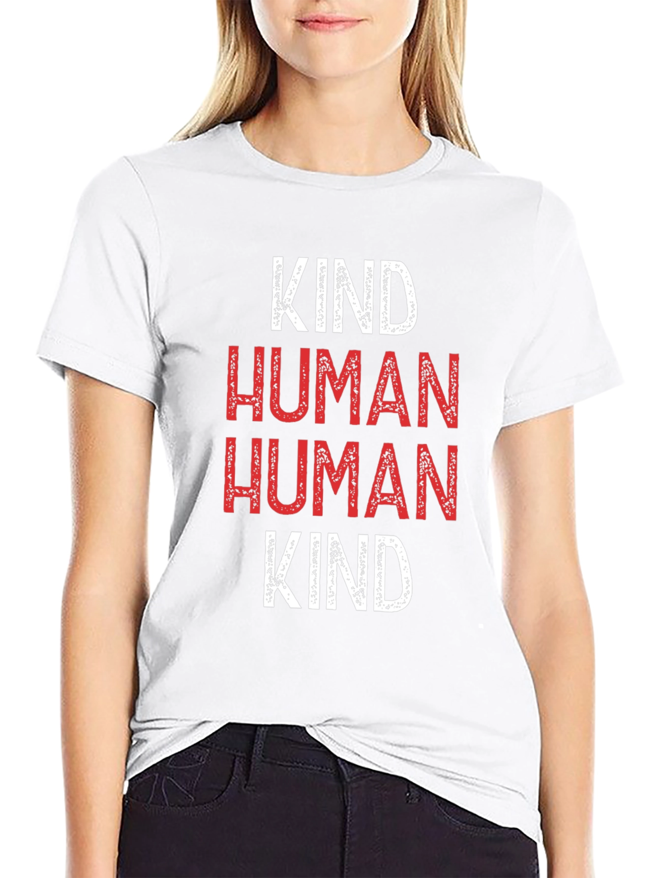 Kind Human T-Shirt - Black Graphic Tee