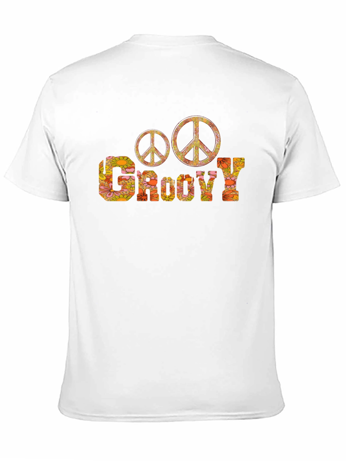 Groovy Peace Sign T-Shirt - Retro 70s Style