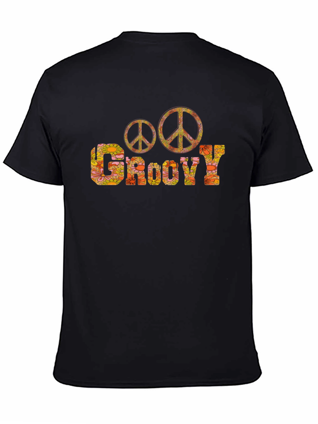 Groovy Peace Sign T-Shirt - Retro 70s Style