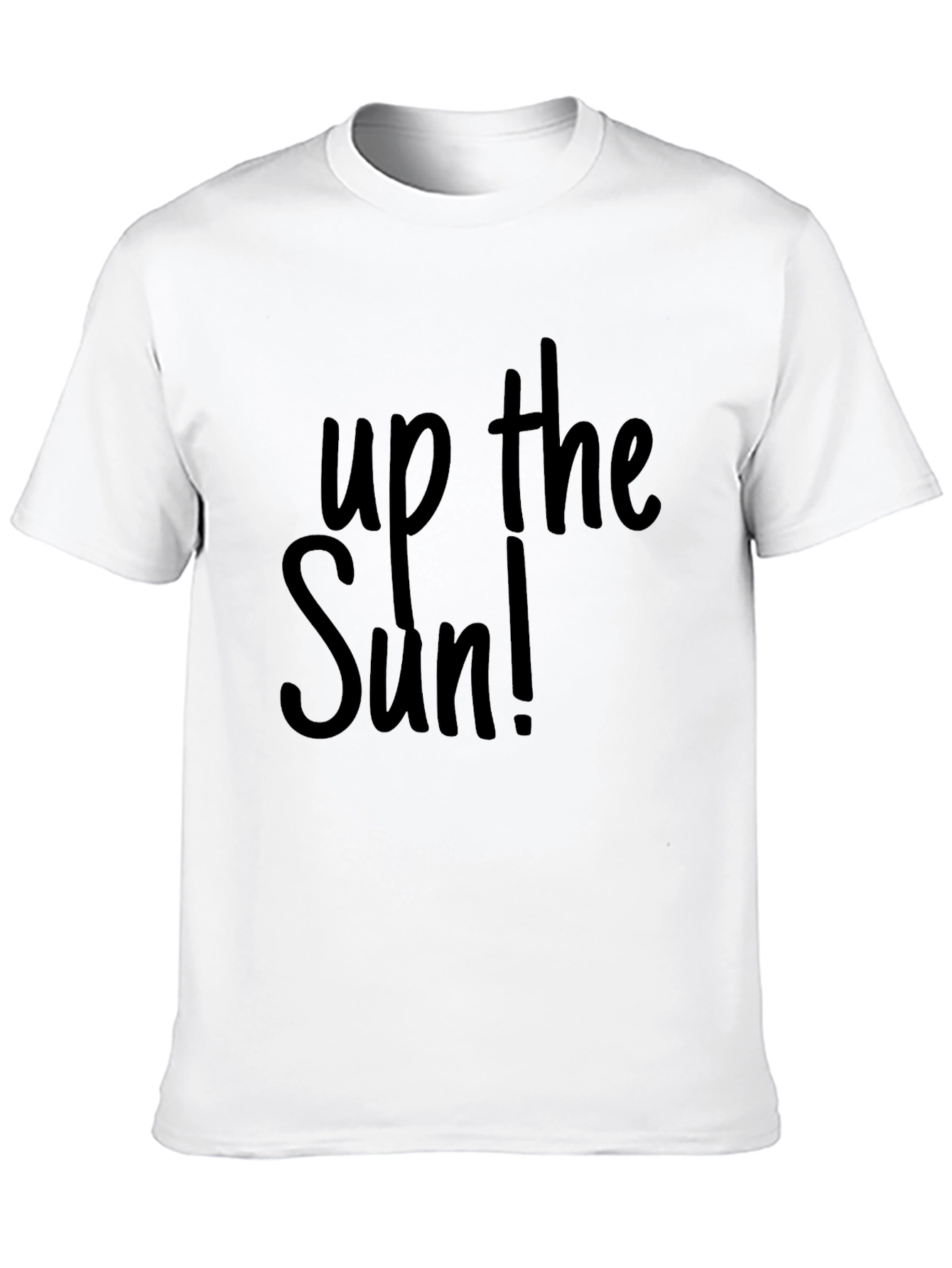 Up the Sun Graphic Tee - Black Casual T-Shirt