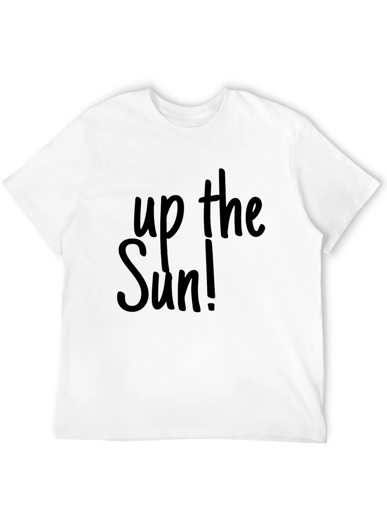 Up the Sun Graphic Tee - Black Casual T-Shirt