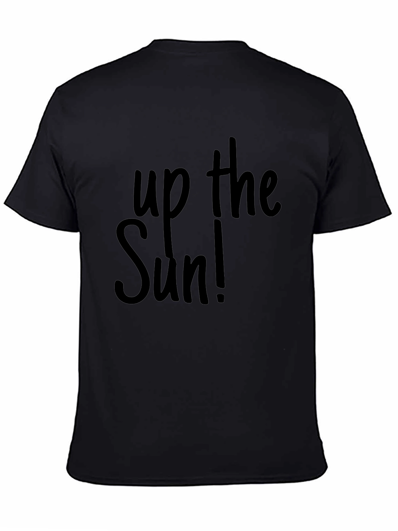Up the Sun Graphic Tee - Black Casual T-Shirt