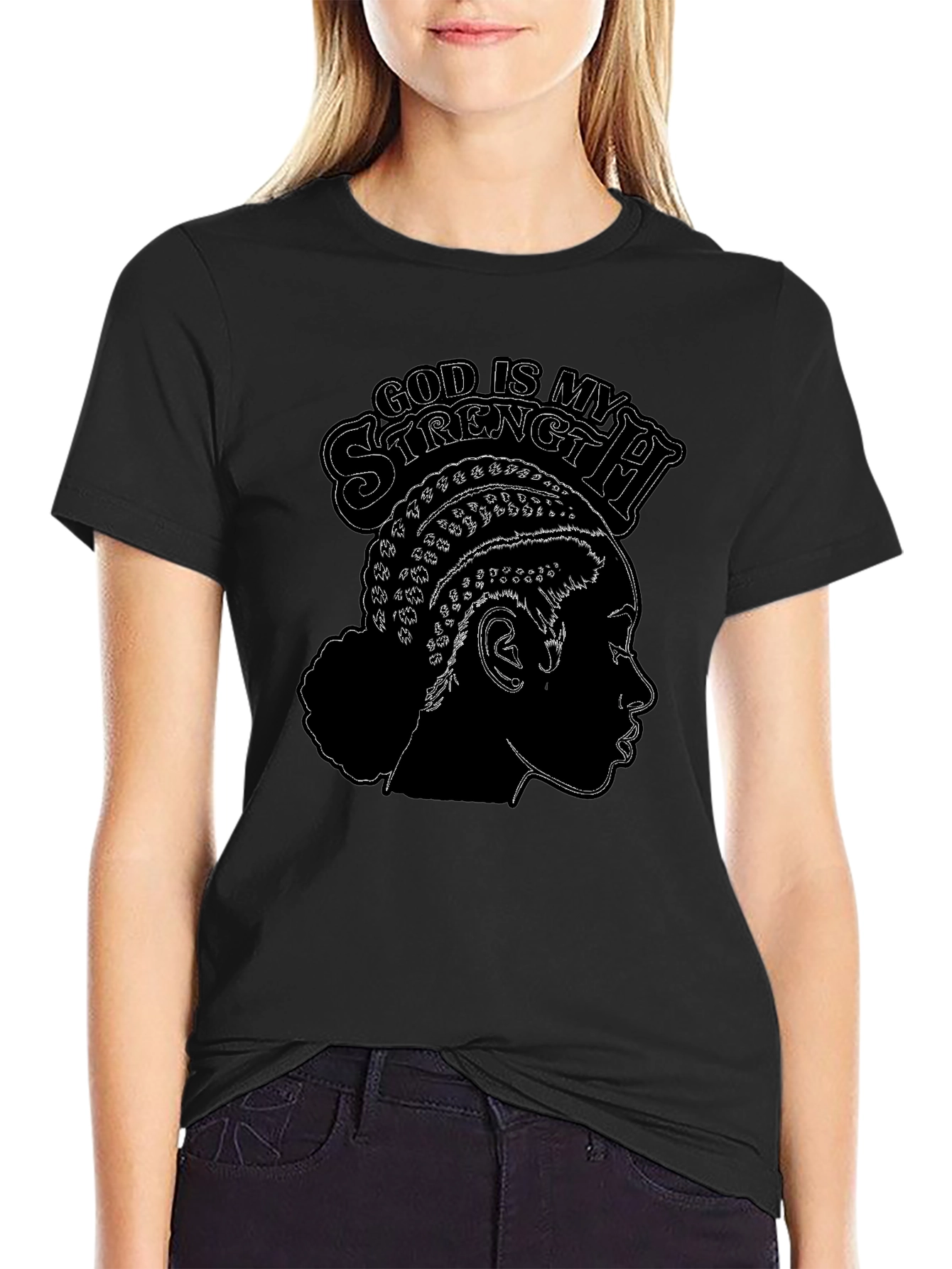 God is My Strength Graphic Tee