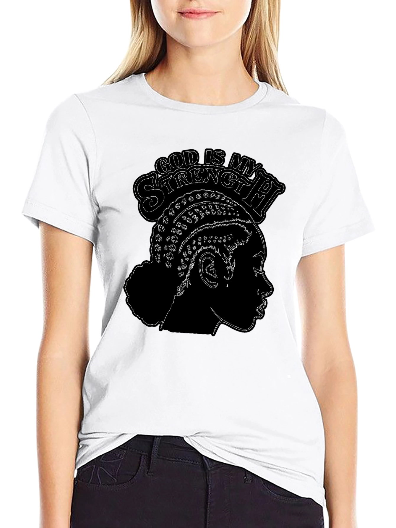 God is My Strength Graphic Tee