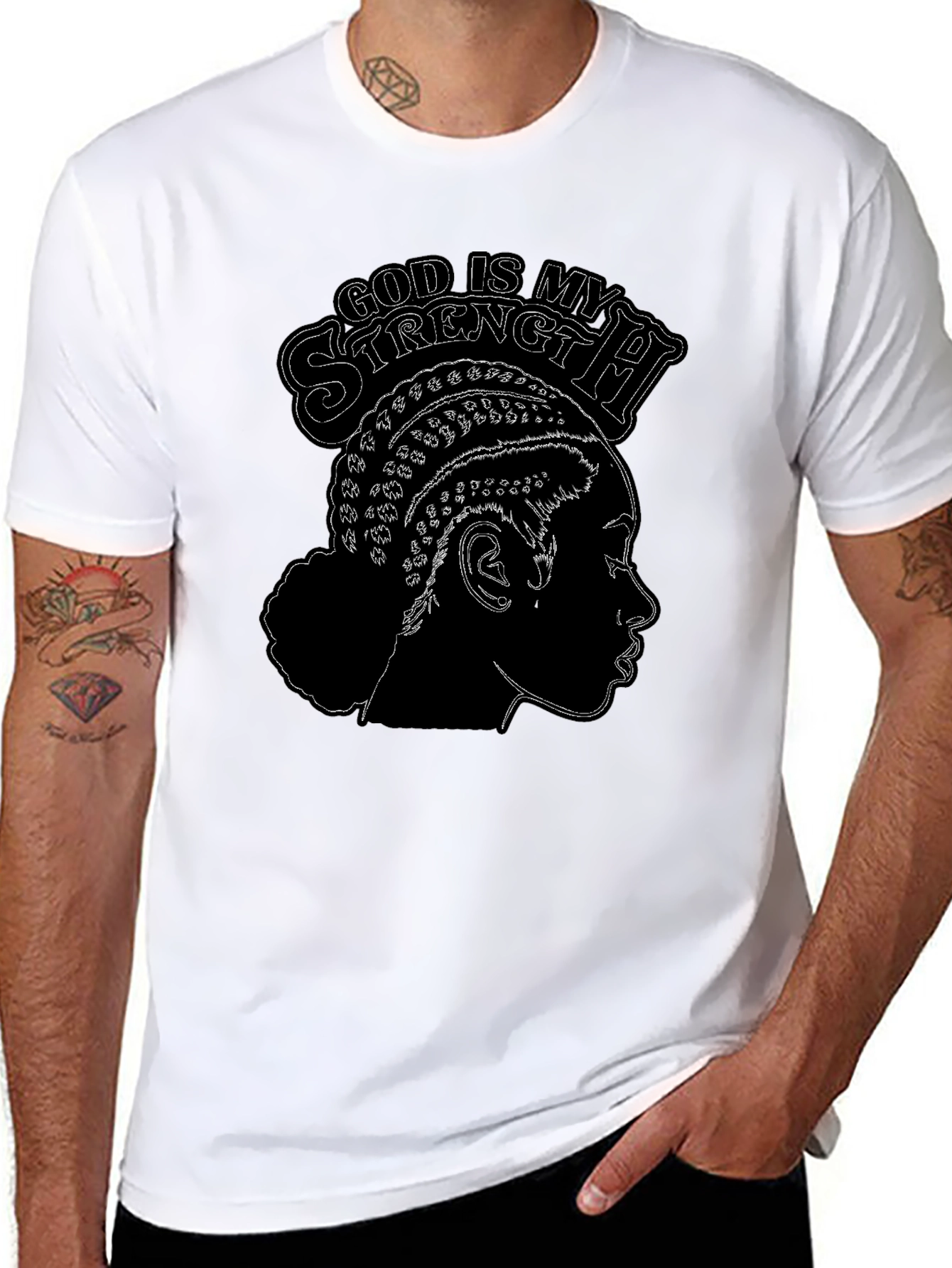 God is My Strength Graphic Tee