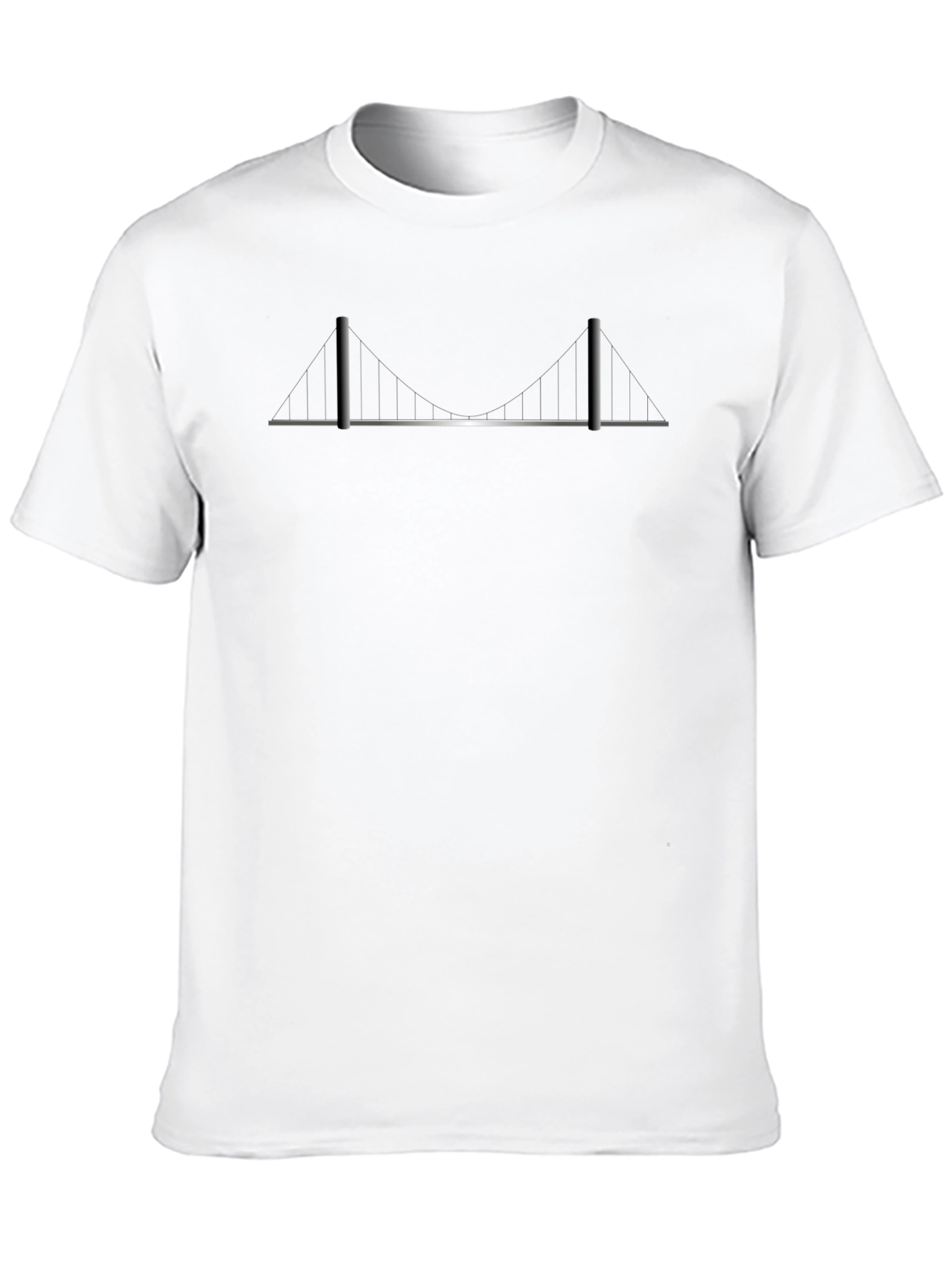 Modern Bridge Graphic Tee - Minimalist Design