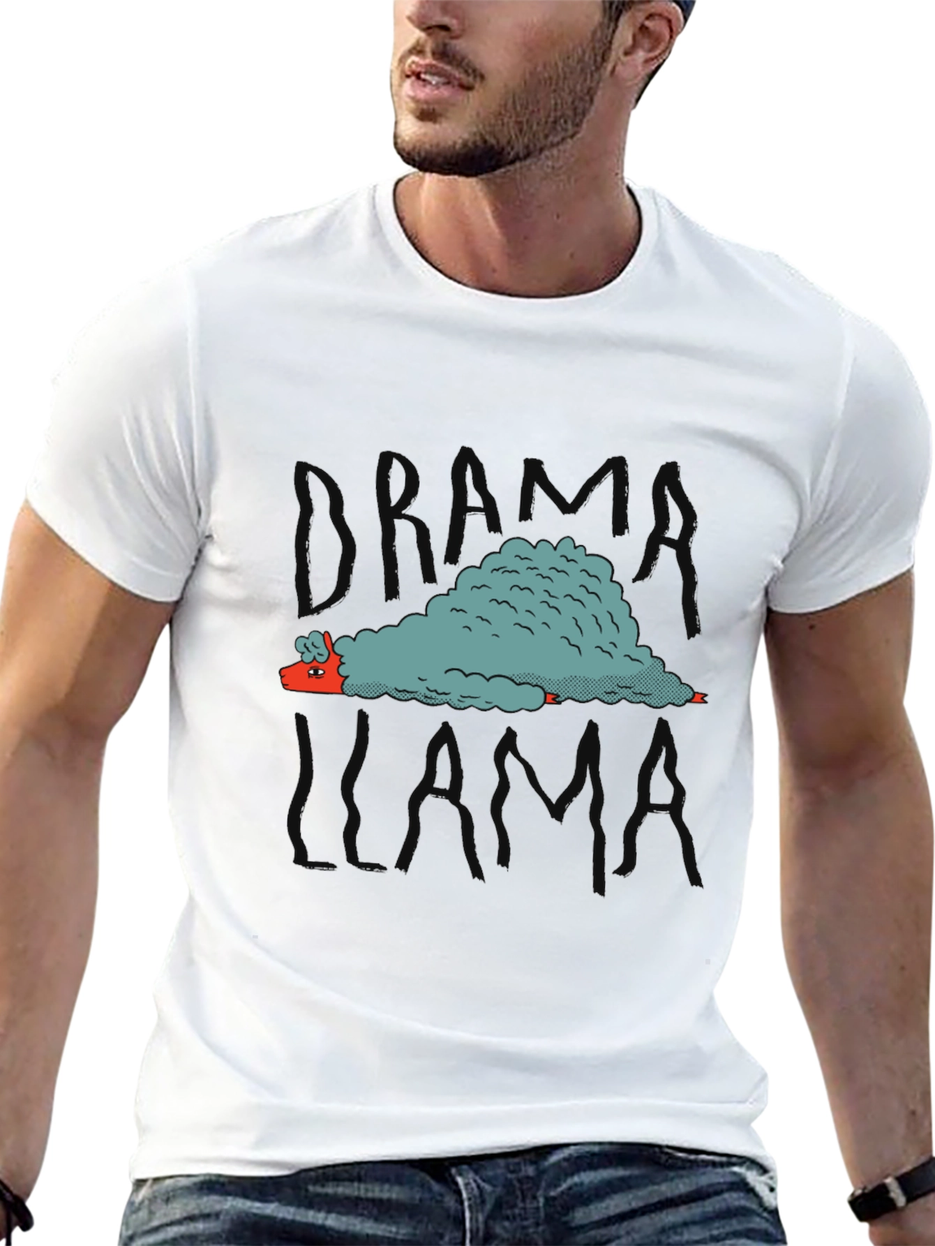 Drama Llama Graphic Tee - Black