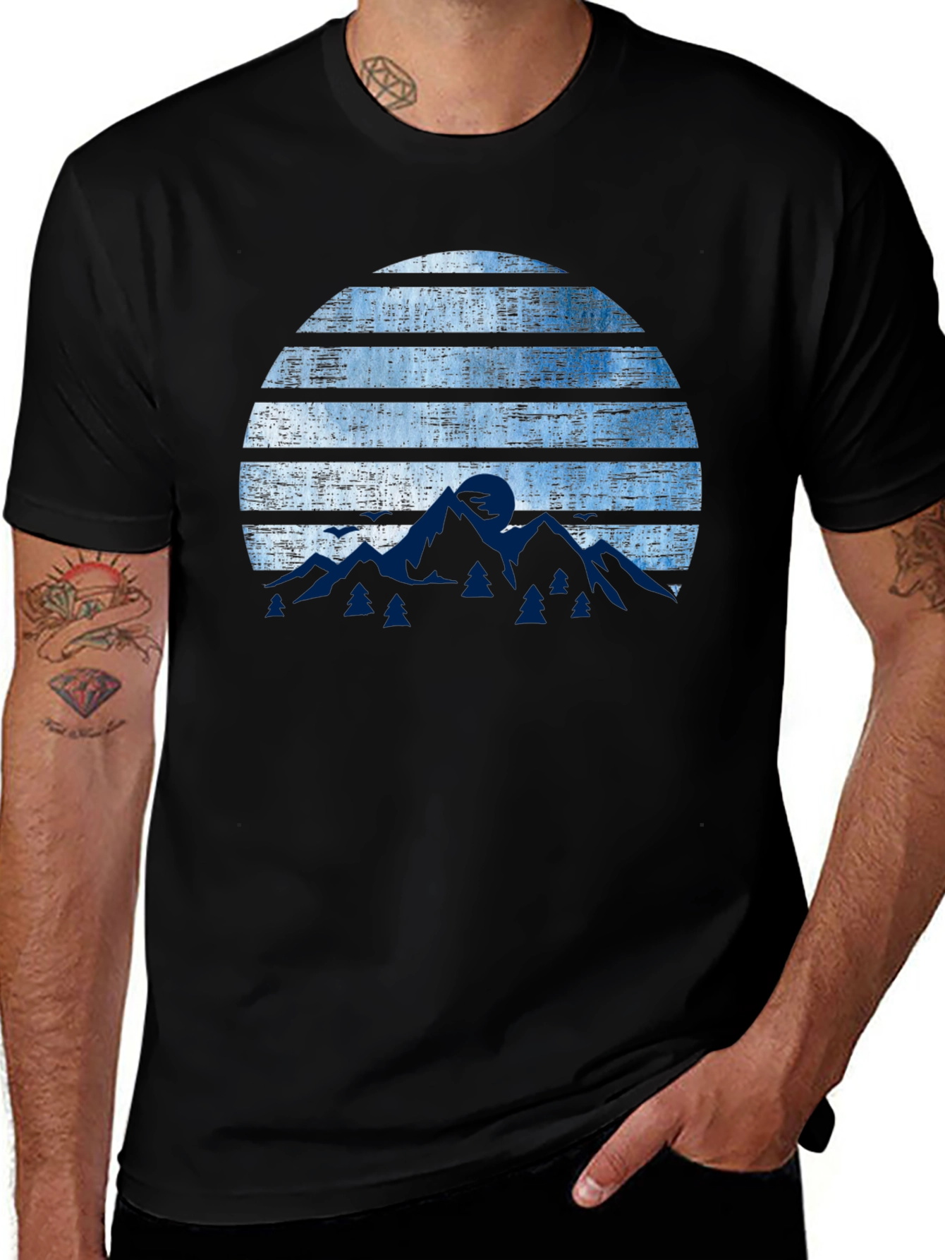 Mountain Sunset Graphic T-Shirt