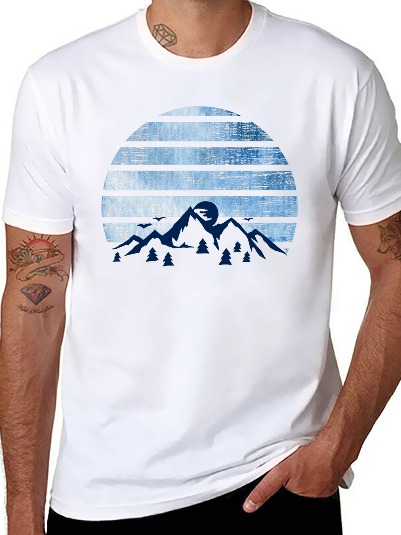 Mountain Sunset Graphic T-Shirt