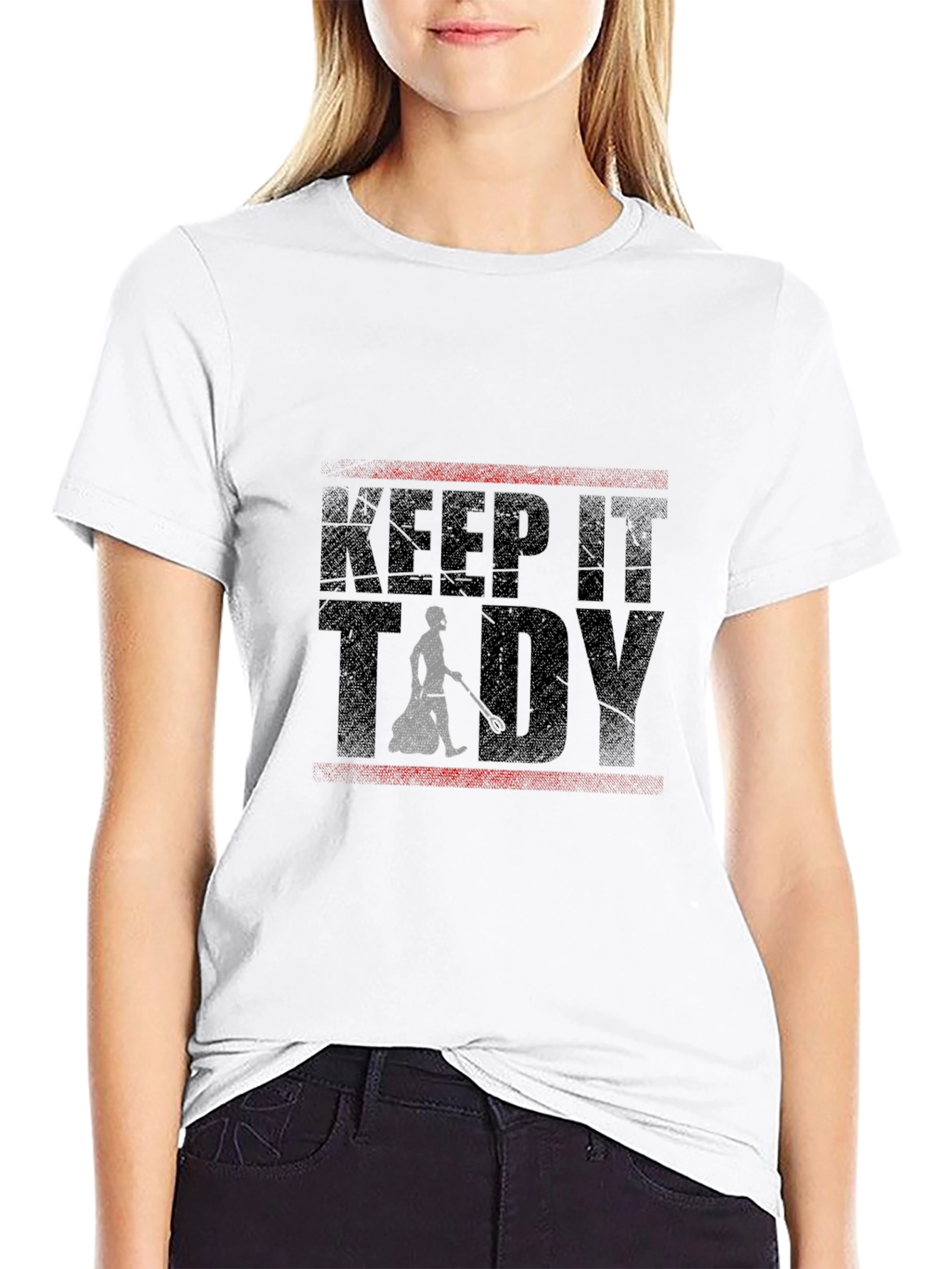 Keep It Tidy Graphic Tee - Black