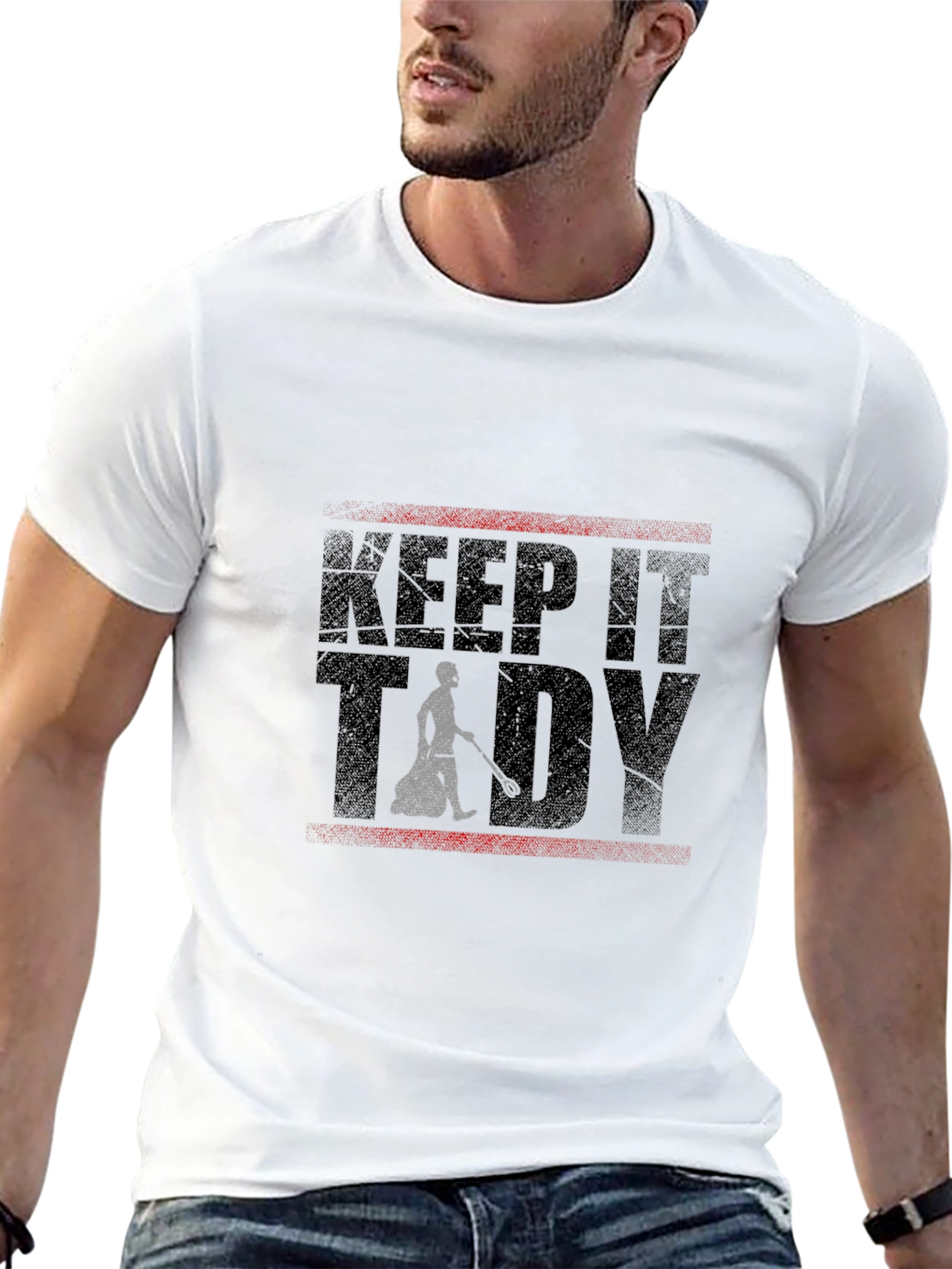 Keep It Tidy Graphic Tee - Black