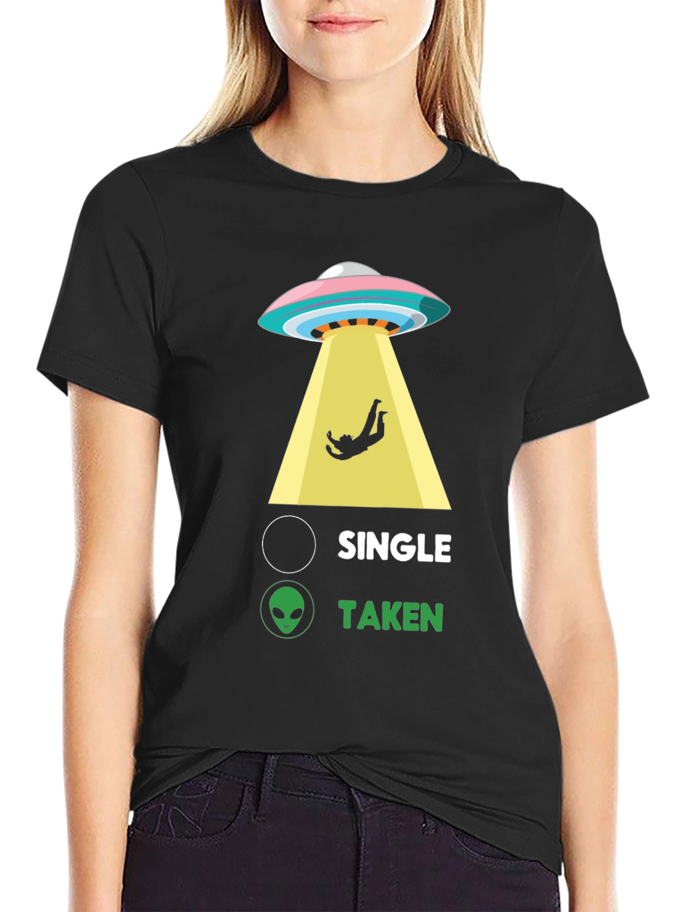 Taken by Aliens T-Shirt - Funny UFO Abduction Tee
