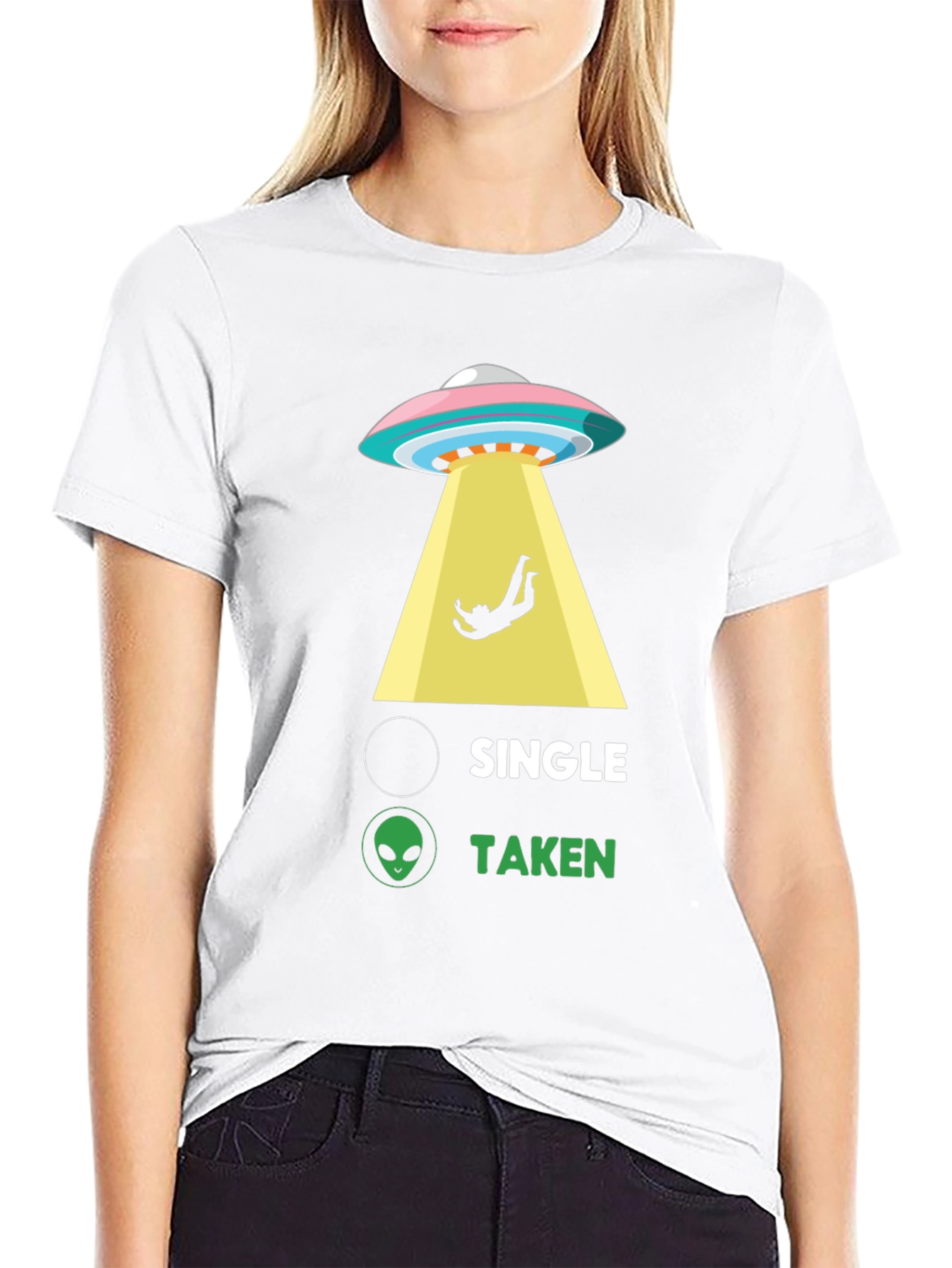 Taken by Aliens T-Shirt - Funny UFO Abduction Tee