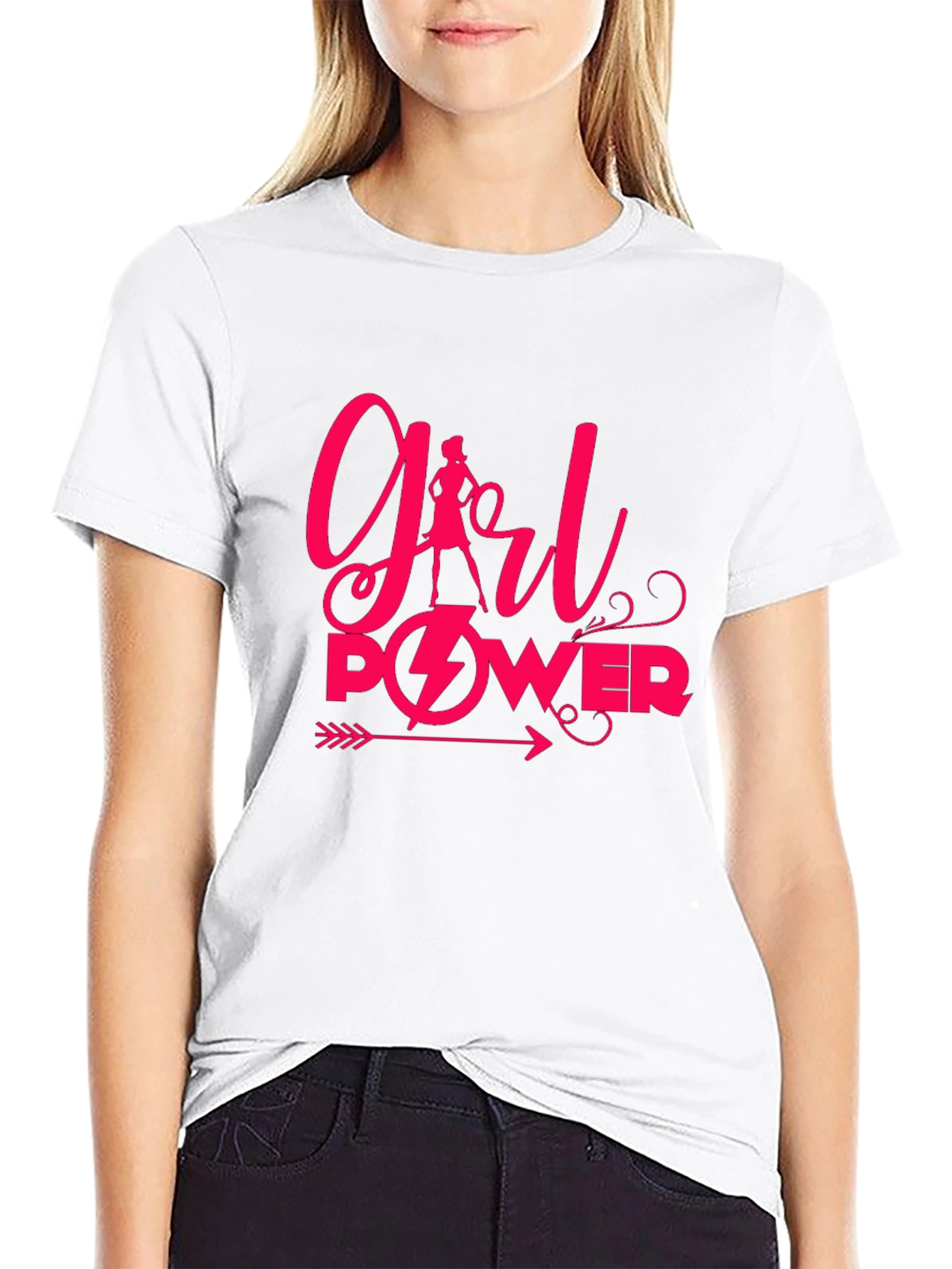 Girl Power Graphic Tee - Empowering Womens T-Shirt