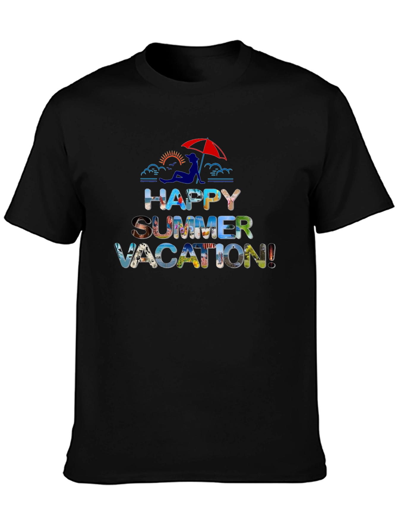 Happy Summer Vacation Graphic T-Shirt