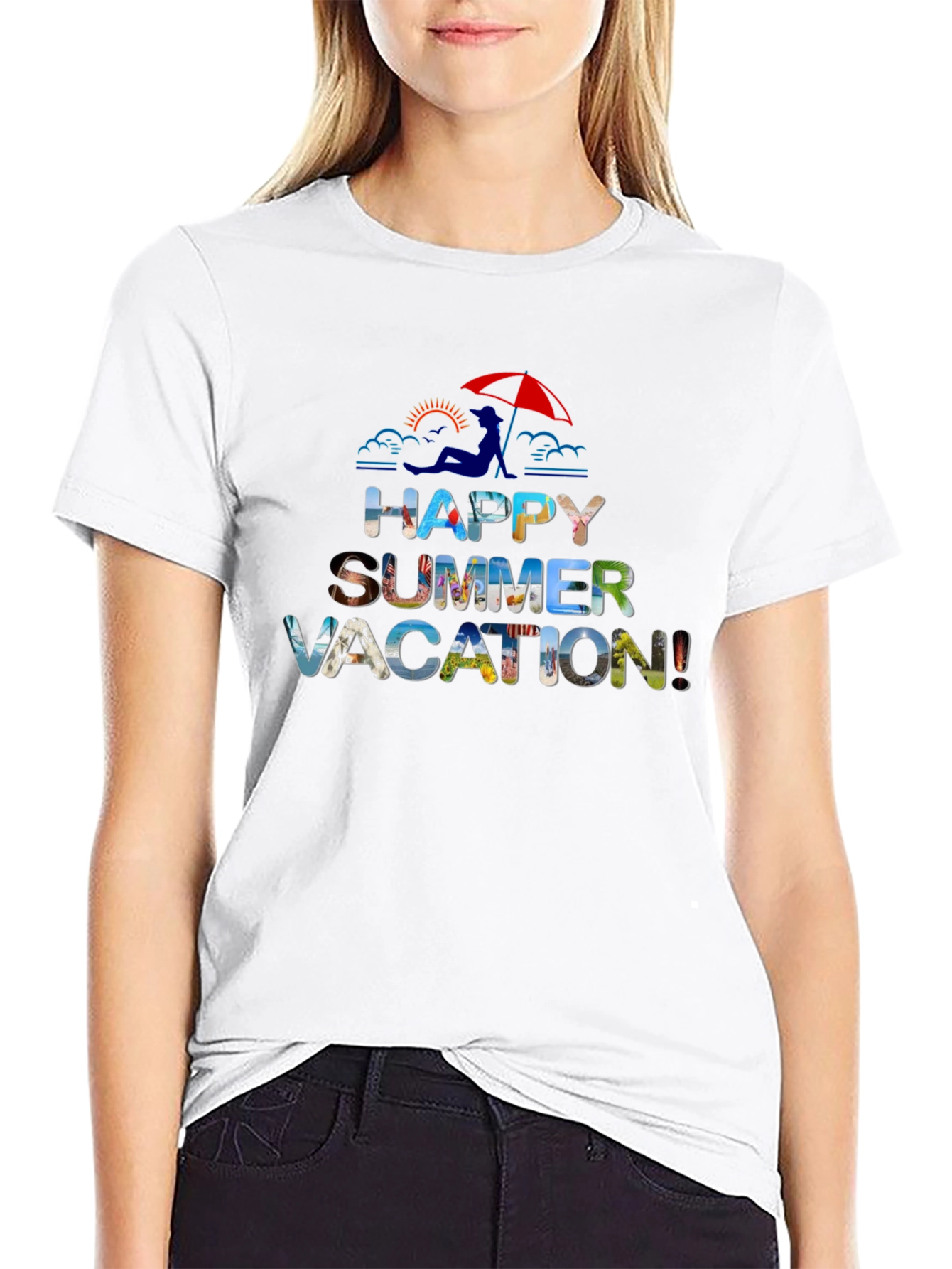 Happy Summer Vacation Graphic T-Shirt