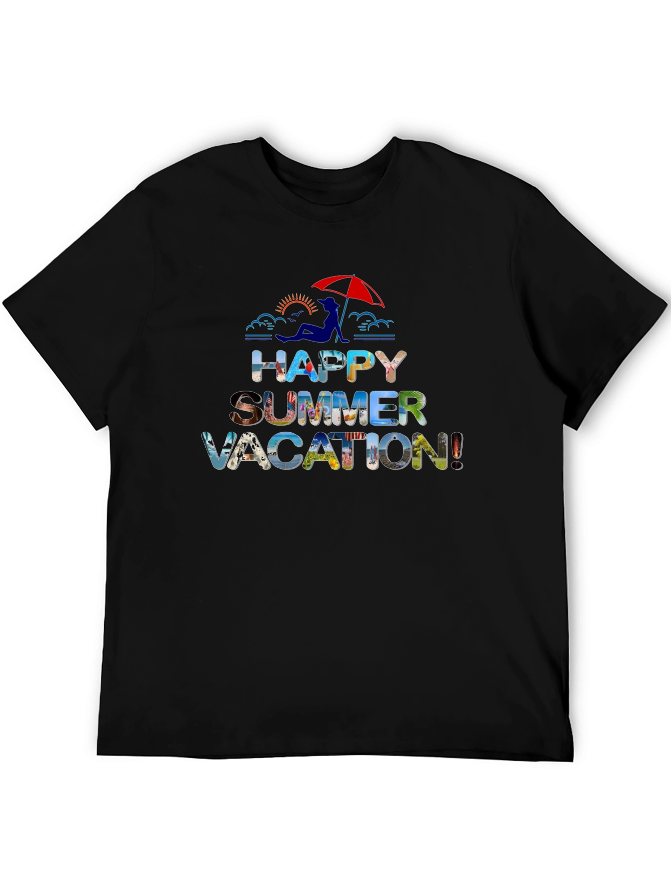 Happy Summer Vacation Graphic T-Shirt