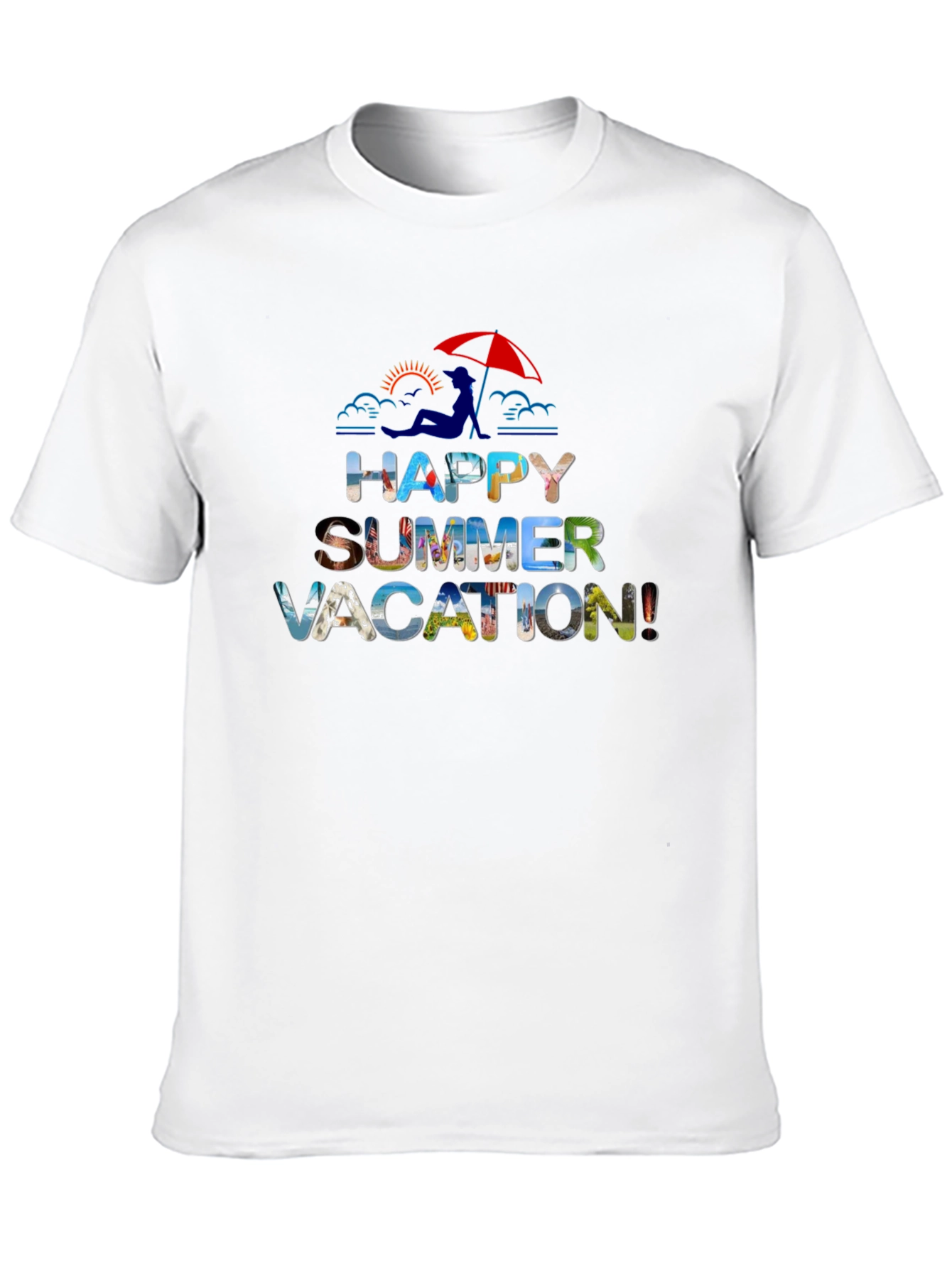 Happy Summer Vacation Graphic T-Shirt