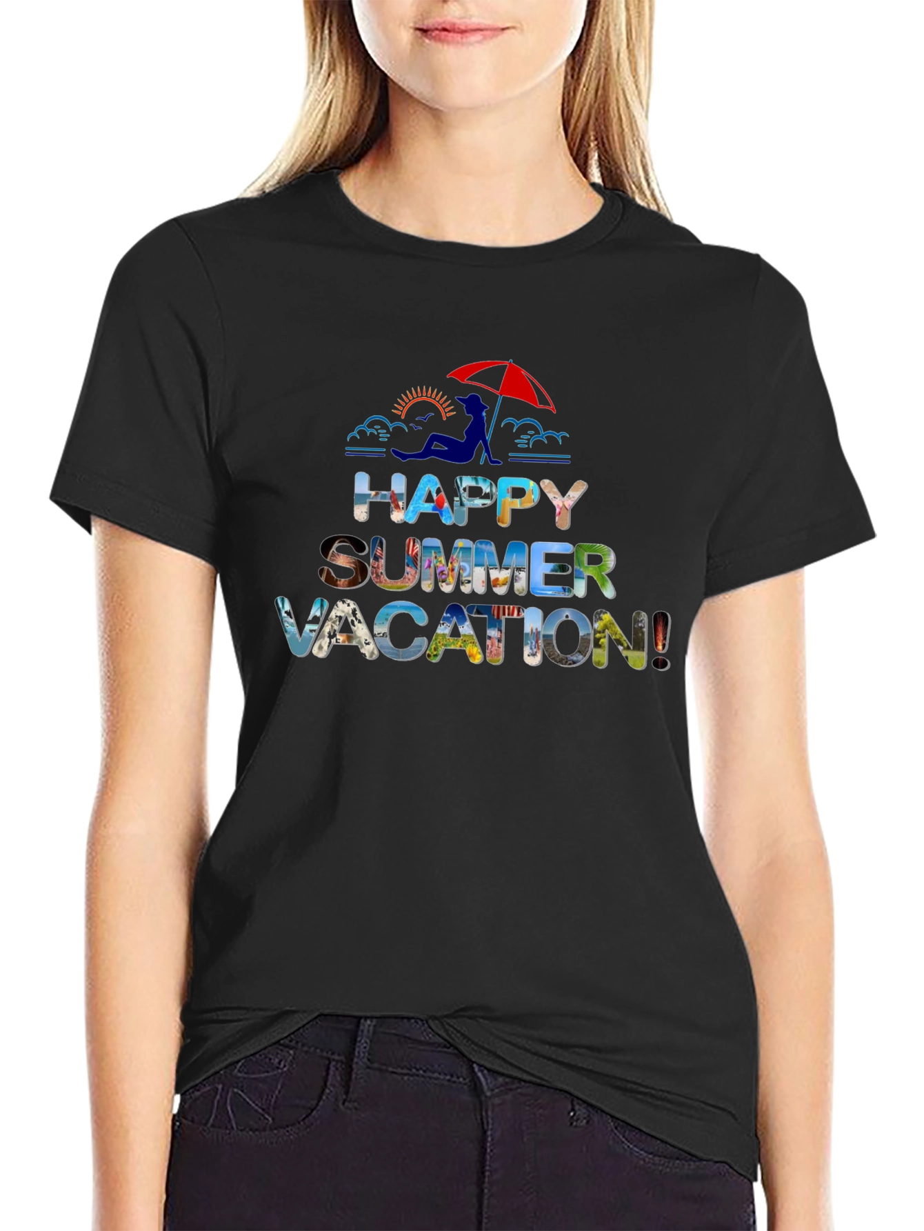 Happy Summer Vacation Graphic T-Shirt