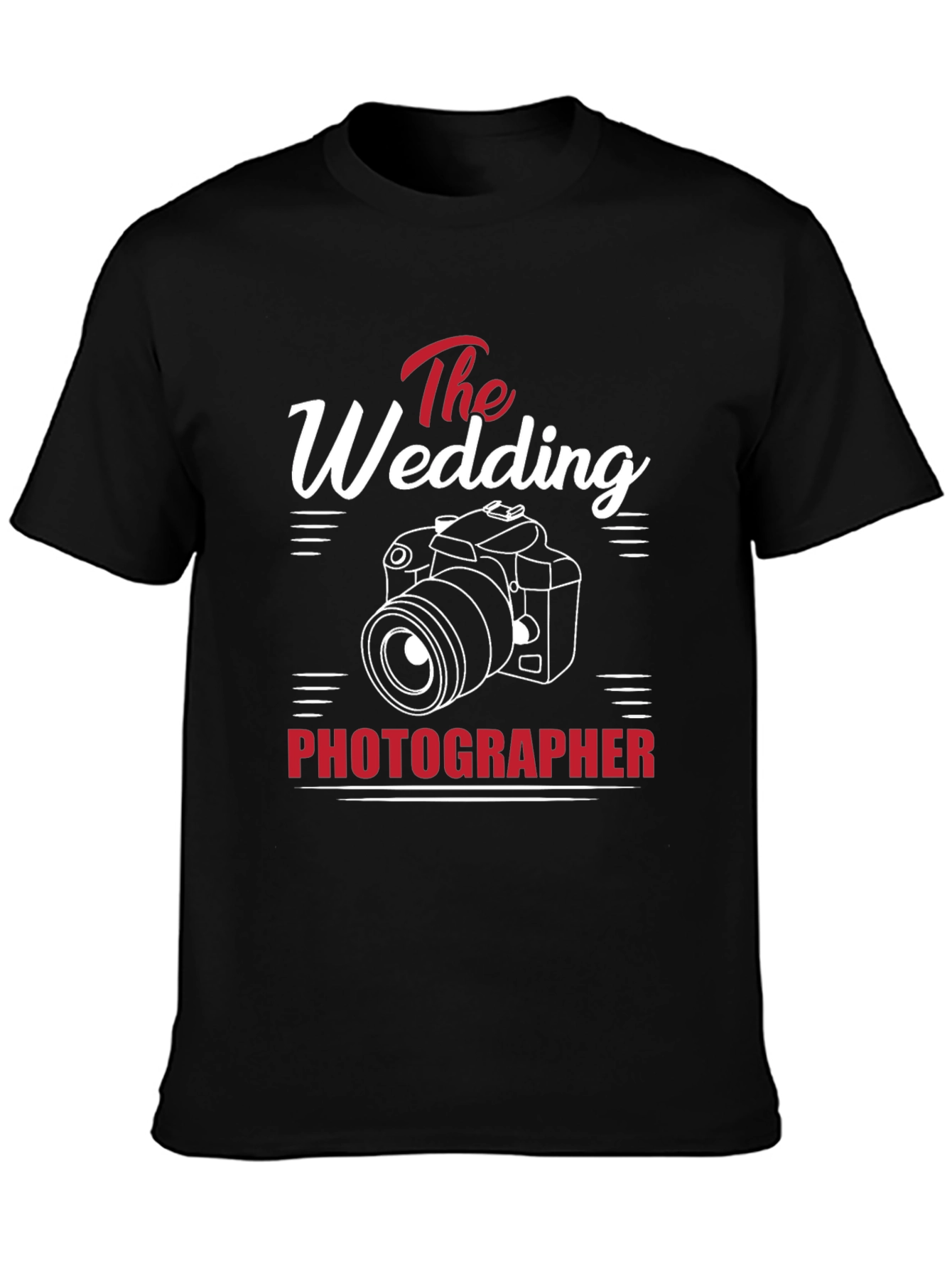 Wedding Photographer T-Shirt - Camera Graphic Tee