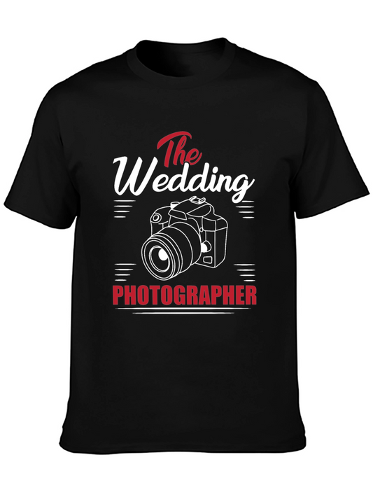 Wedding Photographer T-Shirt - Camera Graphic Tee