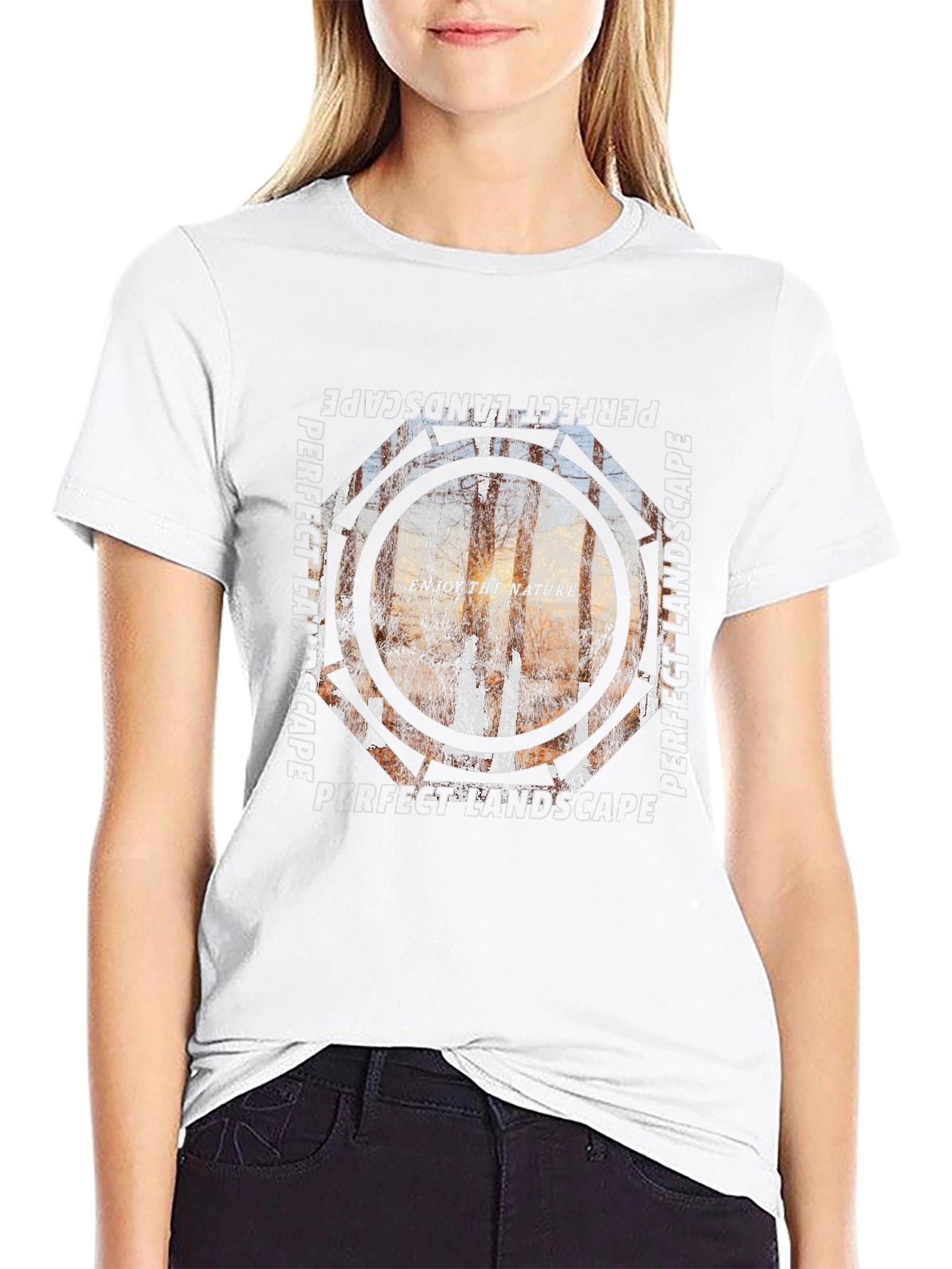 Perfect Landscape Tee - Nature Inspired Graphic T-Shirt