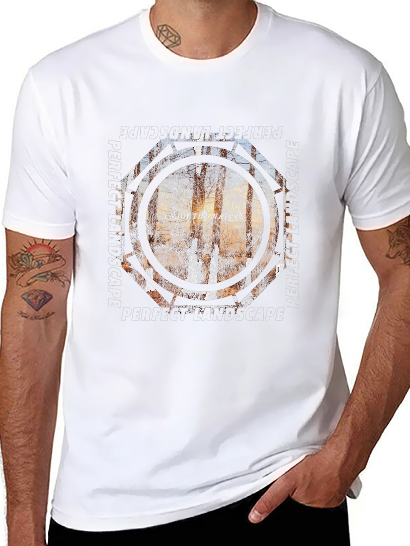 Perfect Landscape Tee - Nature Inspired Graphic T-Shirt