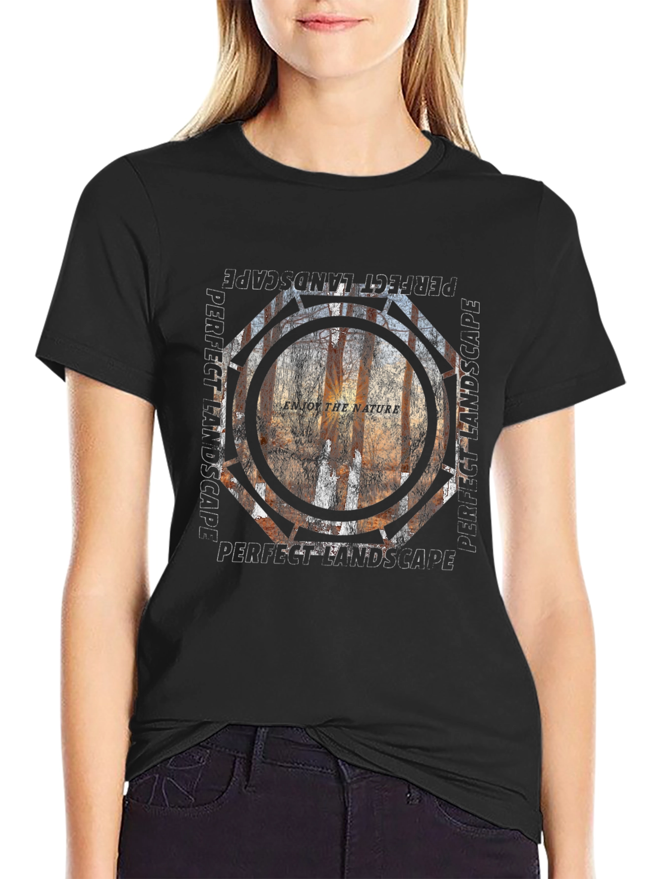 Perfect Landscape Tee - Nature Inspired Graphic T-Shirt