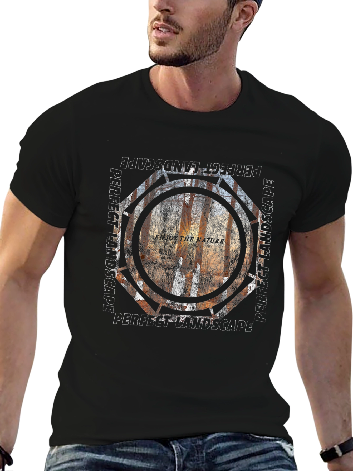 Perfect Landscape Tee - Nature Inspired Graphic T-Shirt