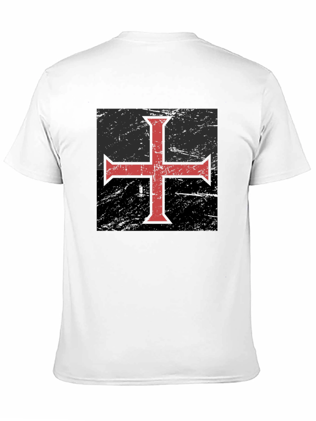 Templar Cross Graphic T-Shirt - Black