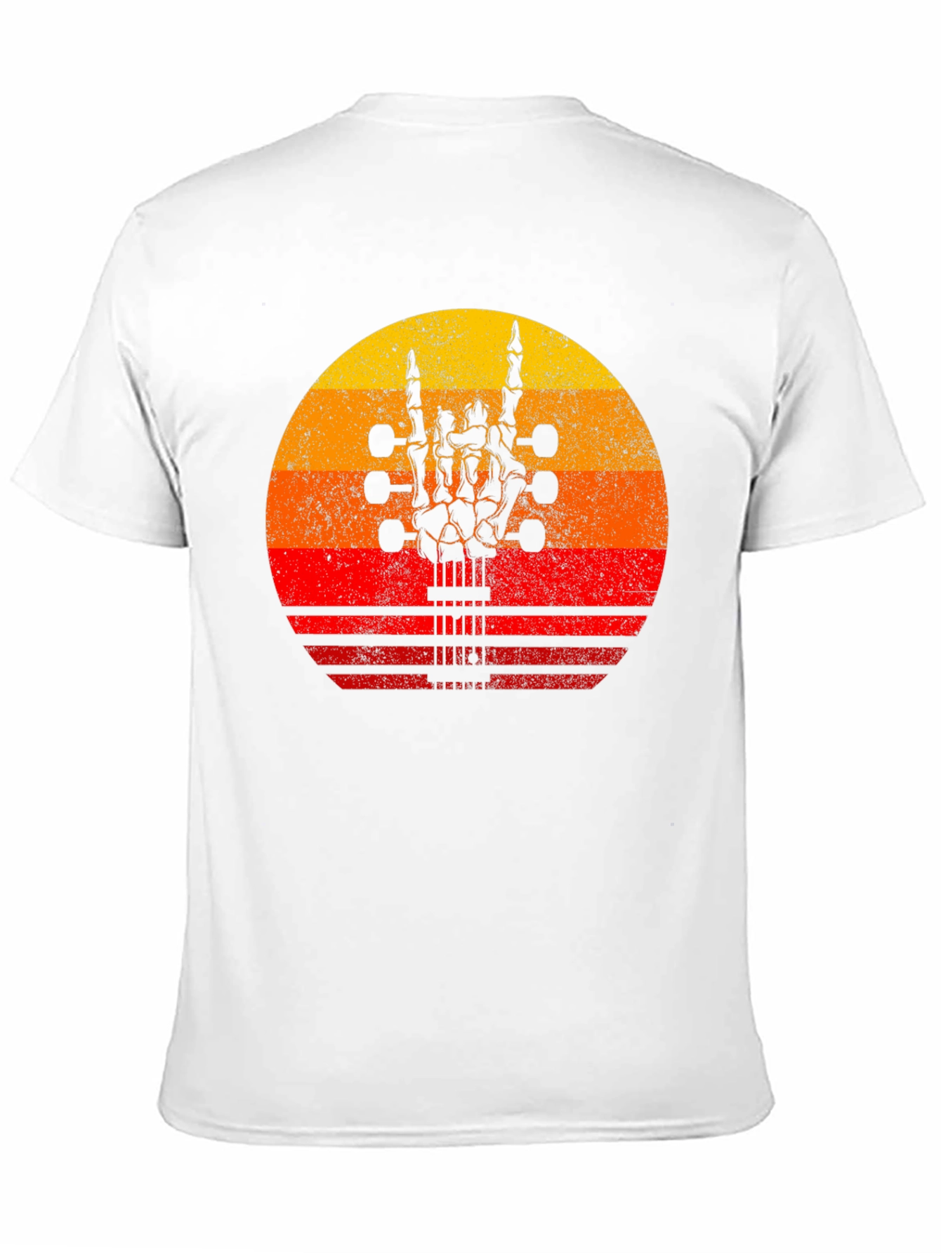 Rock On Skeleton Hand Guitar T-Shirt