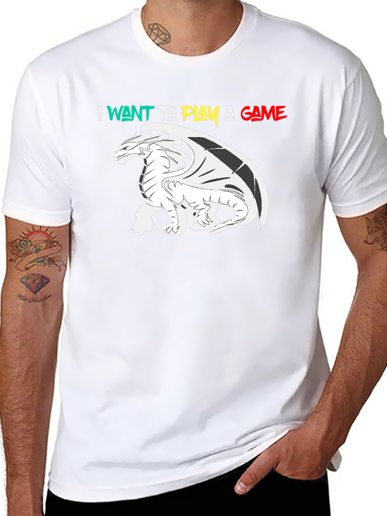 I Want To Play A Game Dragon Graphic T-Shirt