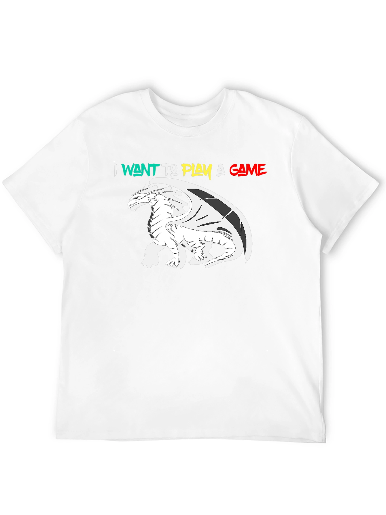 I Want To Play A Game Dragon Graphic T-Shirt