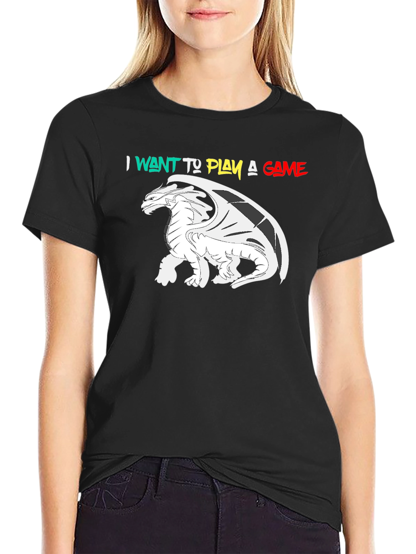 I Want To Play A Game Dragon Graphic T-Shirt