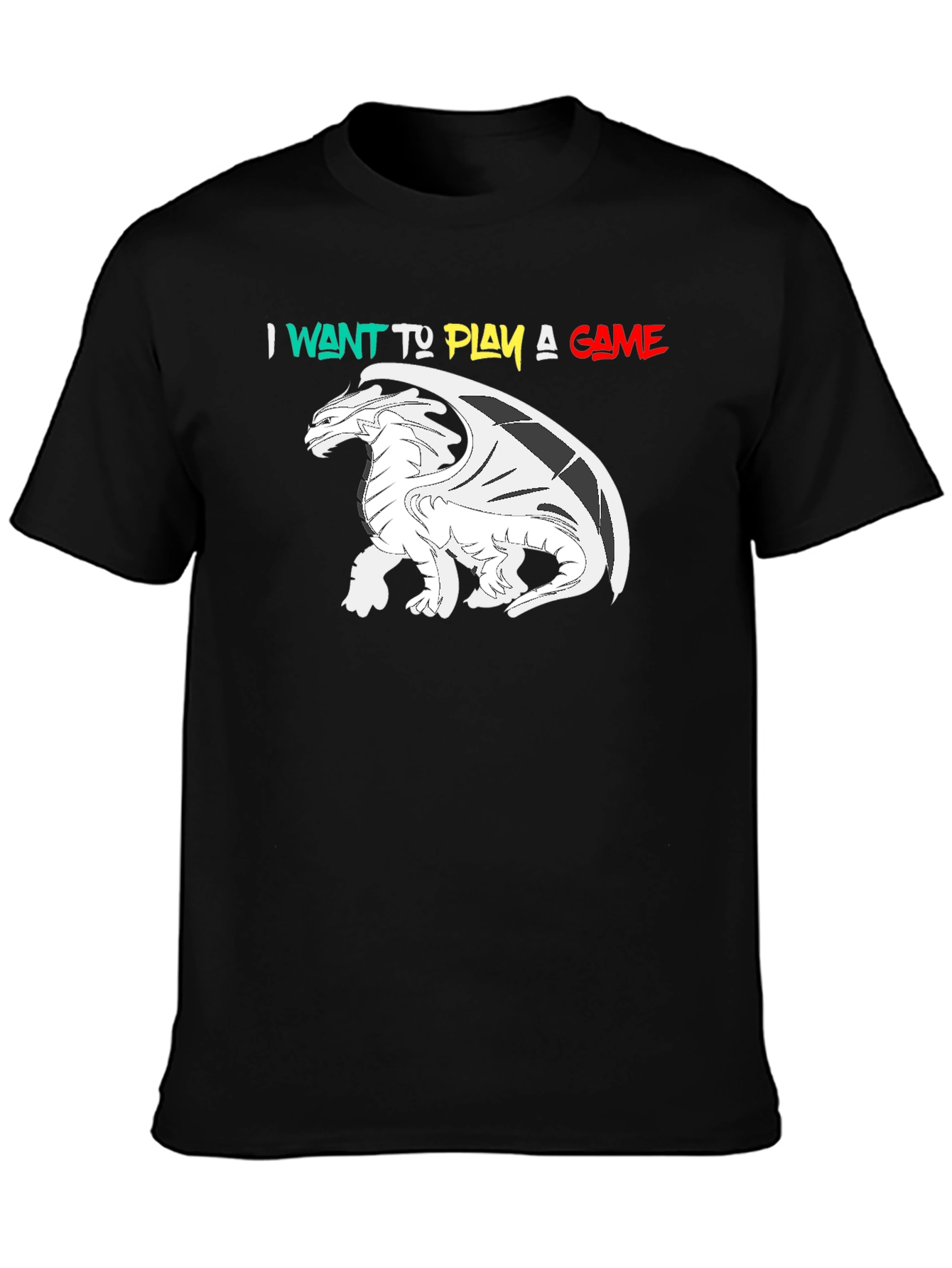 I Want To Play A Game Dragon Graphic T-Shirt