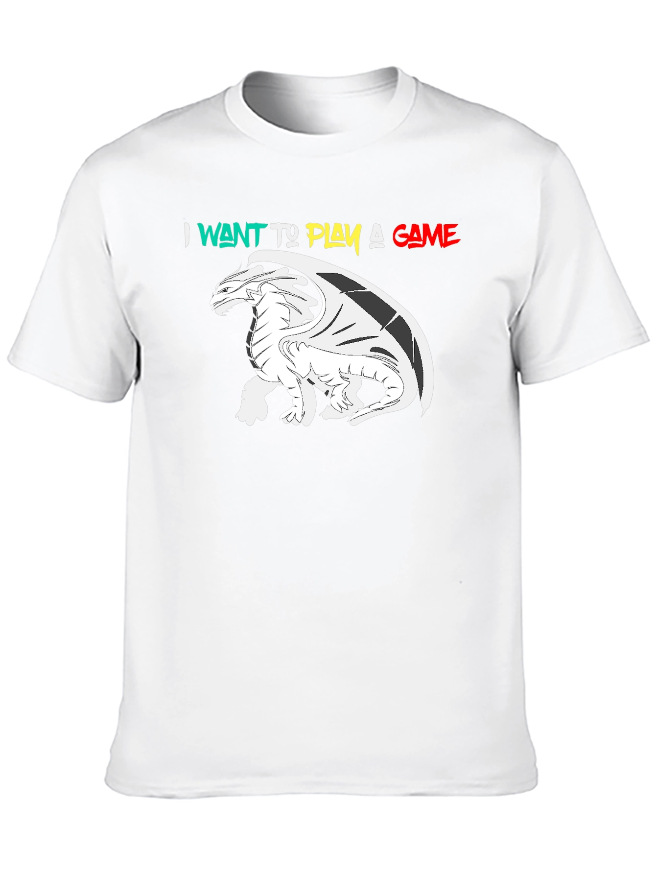 I Want To Play A Game Dragon Graphic T-Shirt