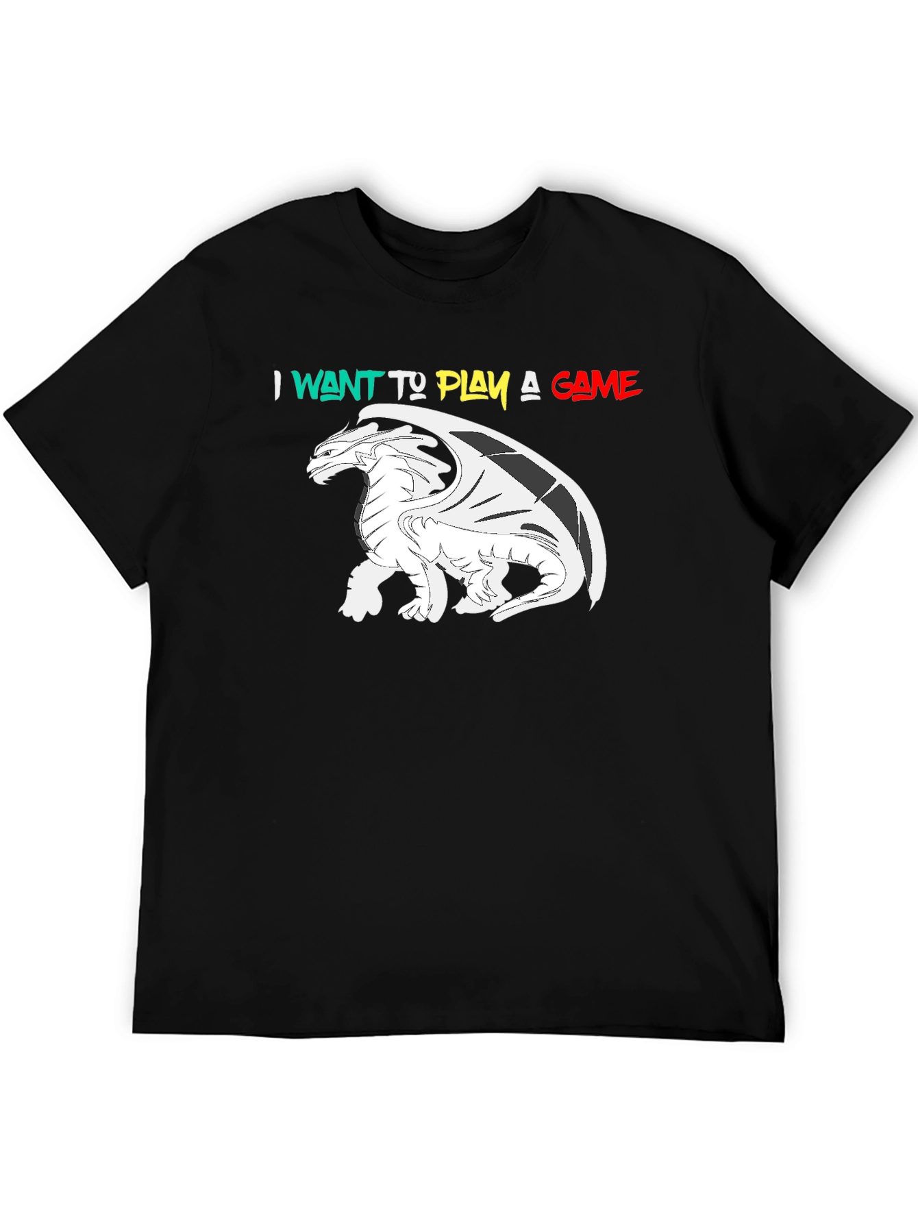 I Want To Play A Game Dragon Graphic T-Shirt