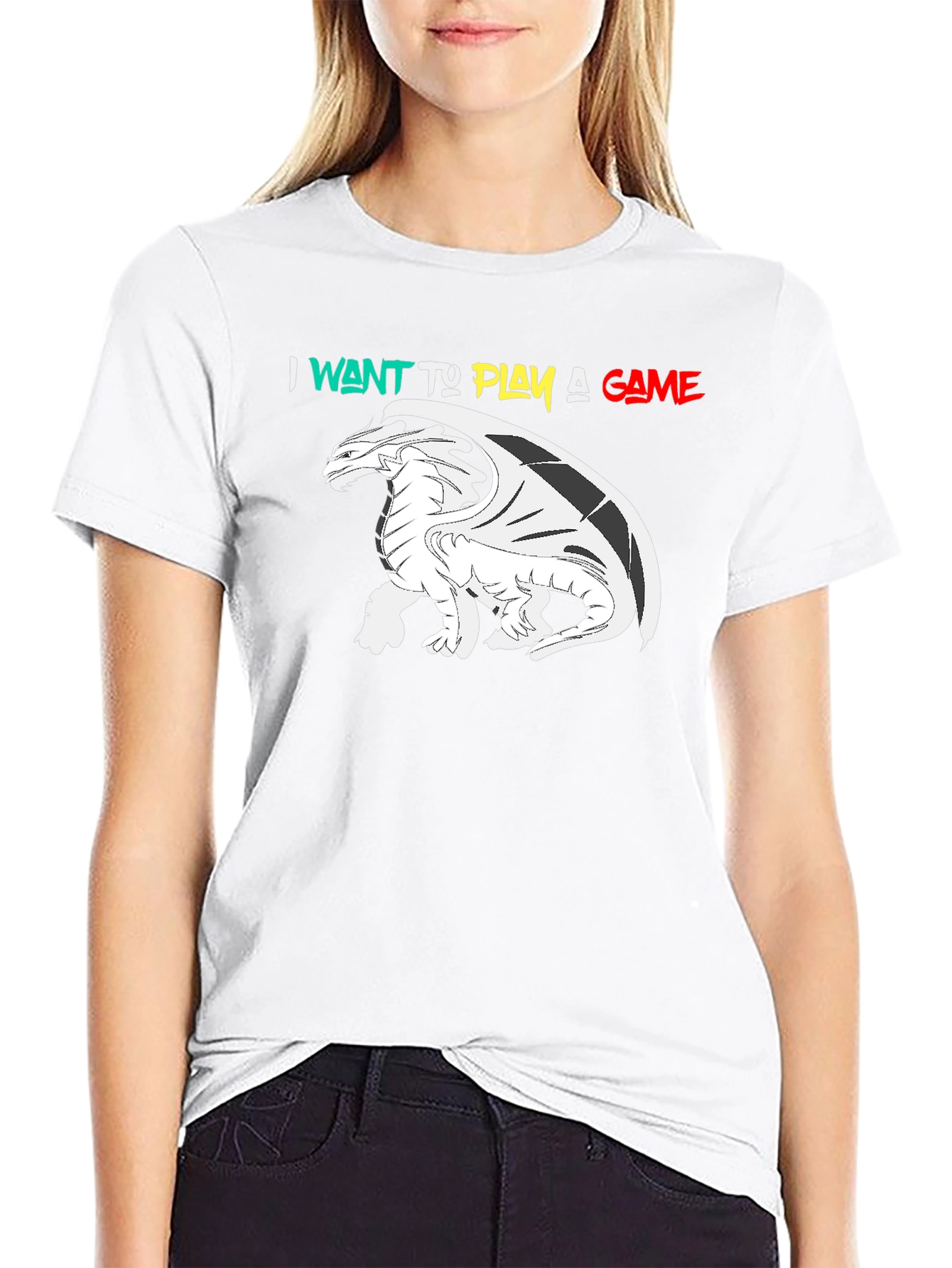 I Want To Play A Game Dragon Graphic T-Shirt