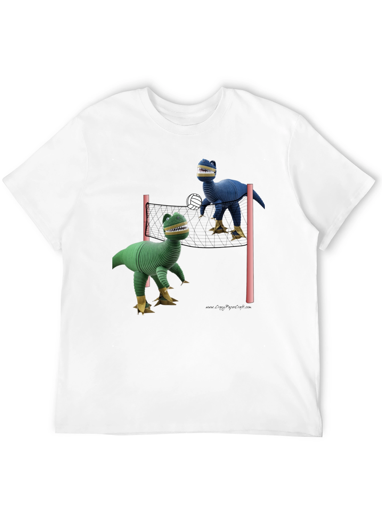 Dino Volleyball T-Shirt - Fun & Unique Design