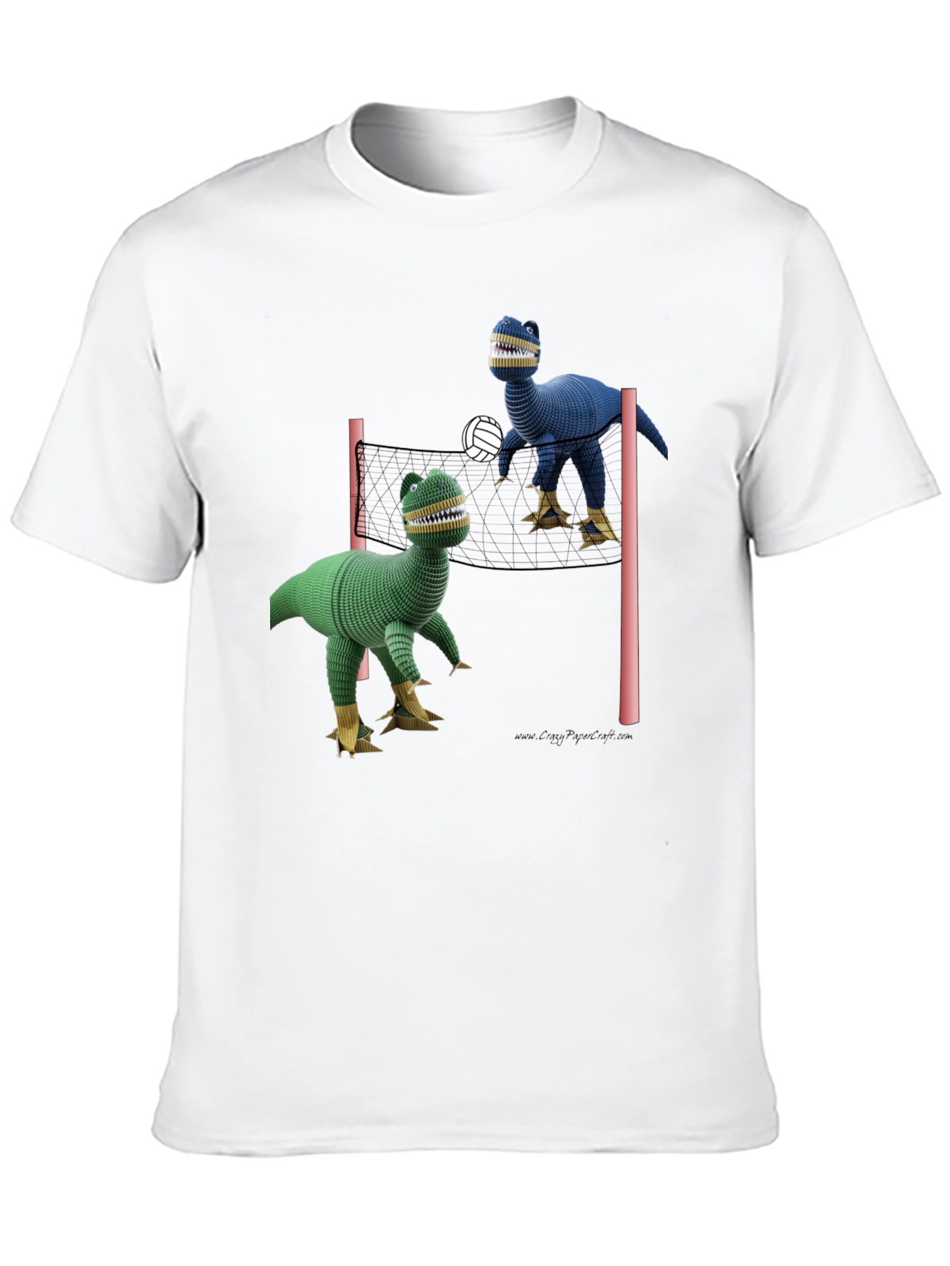 Dino Volleyball T-Shirt - Fun & Unique Design